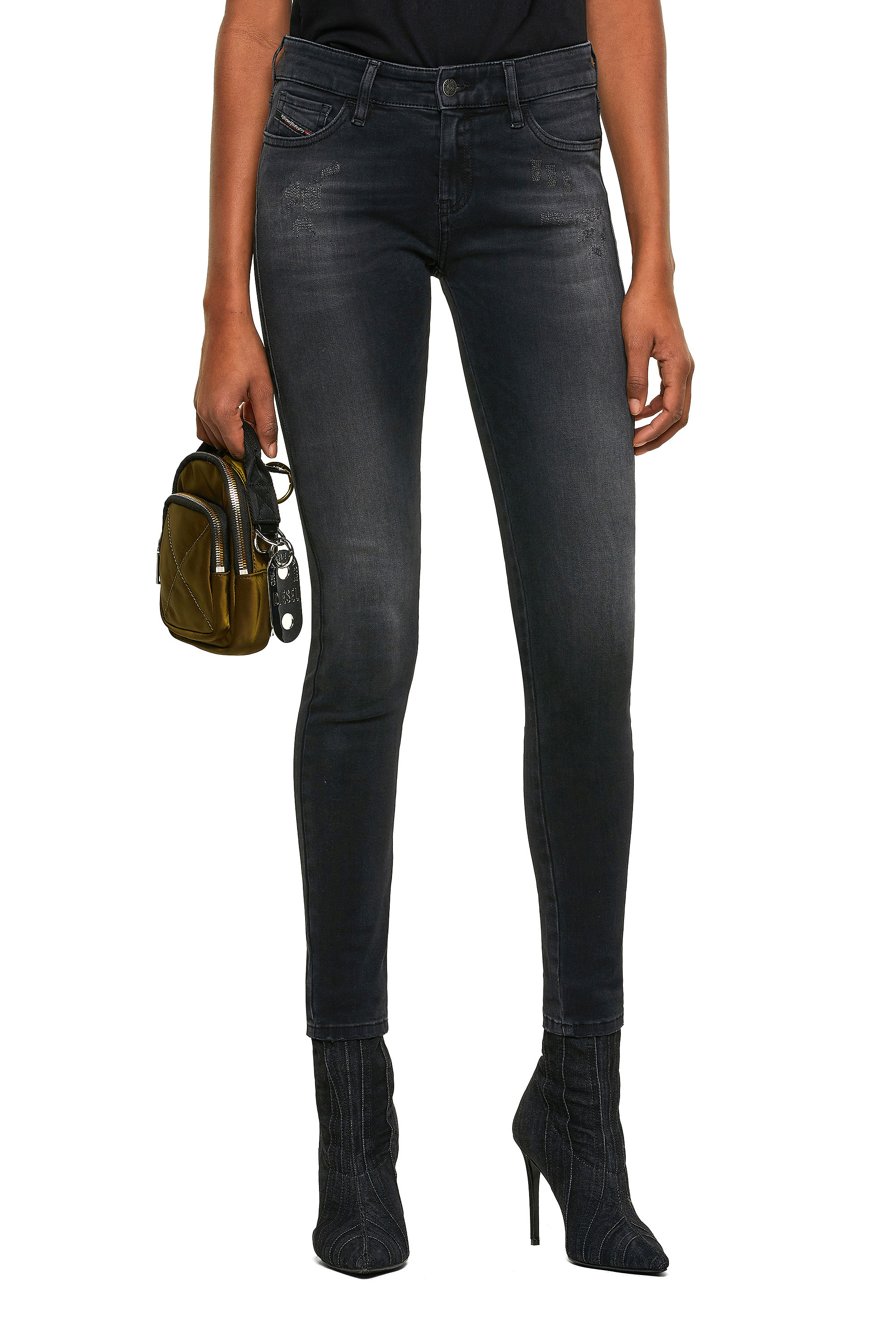 Slandy 069SB, Negro/Gris oscuro - Vaqueros