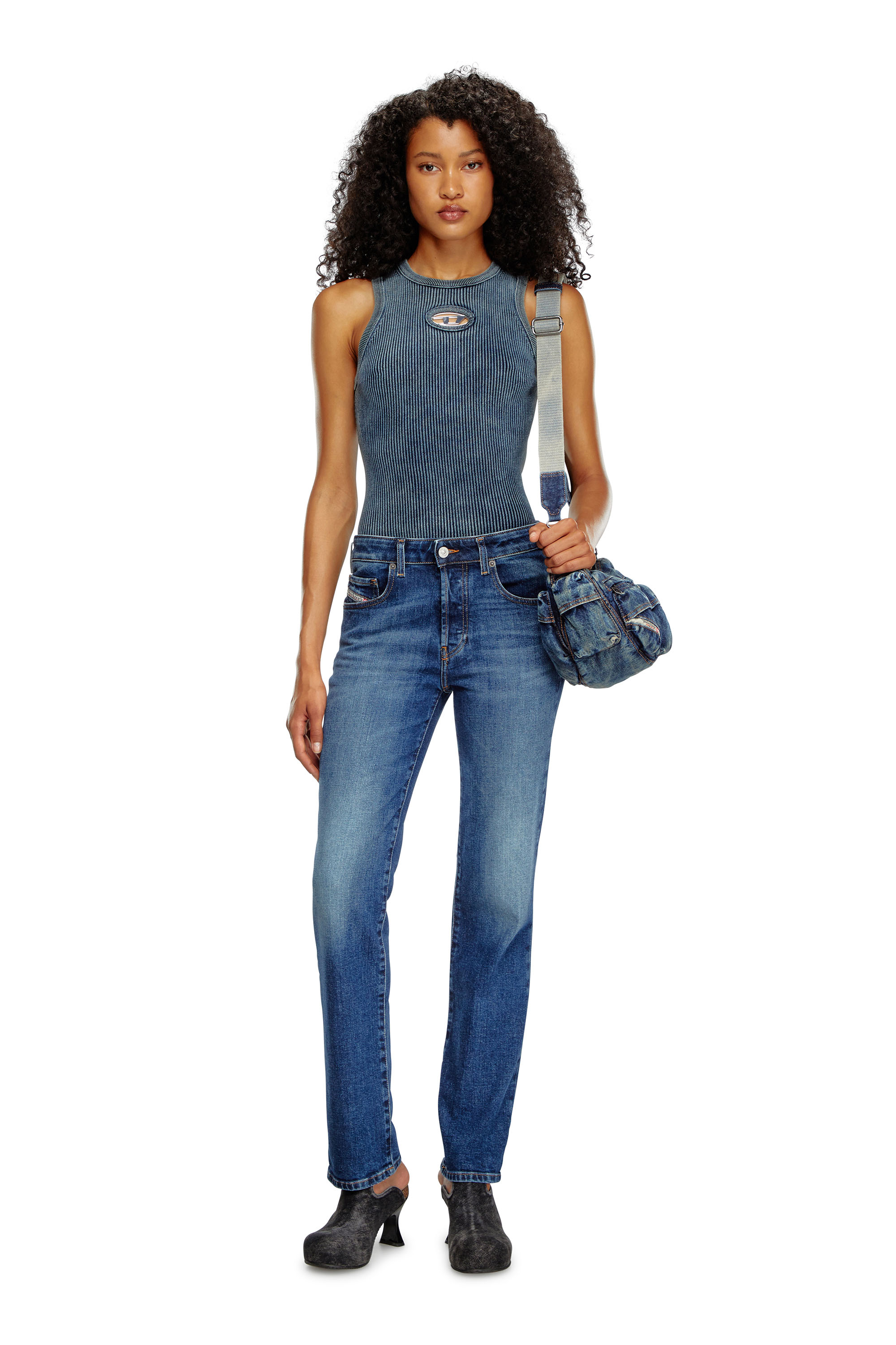 Diesel - Regular Jeans 1989 D-Mine 09I28 Mujer, Azul Oscuro - 1