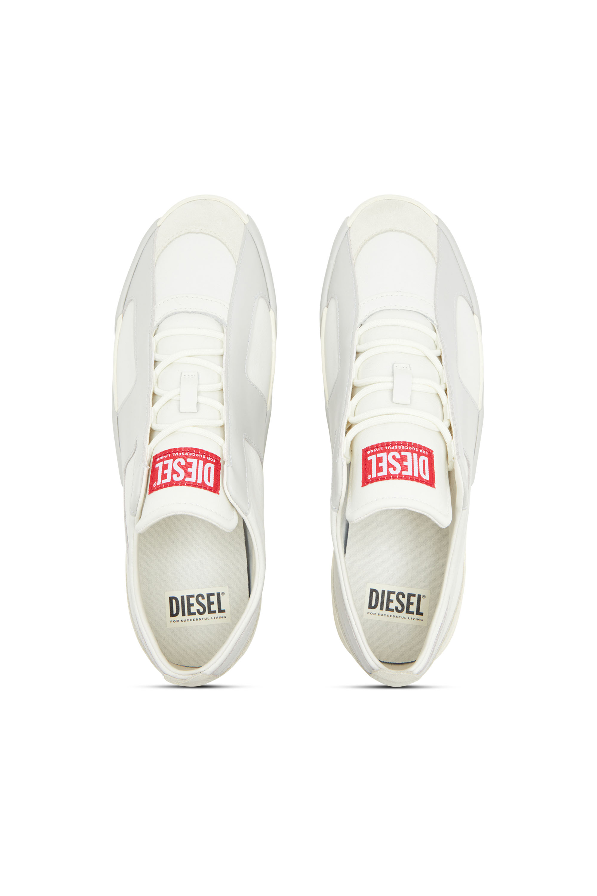 Diesel - S-SLANTE-D LOW, S-Slante-D-Deportivas de ante y cuero con logotipo D Hombre in Multicolor - 4