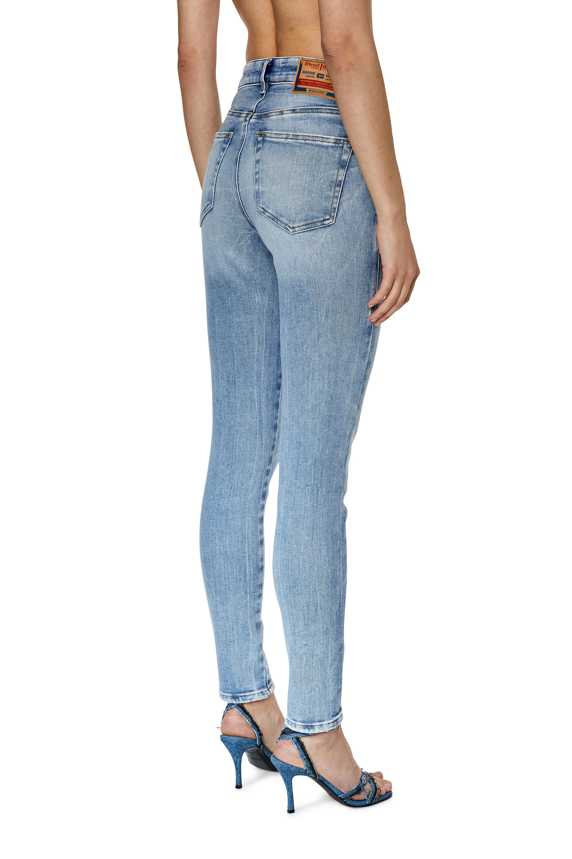 Diesel - Super skinny Jeans 2017 Slandy 09G18, Azul Claro - Image 2