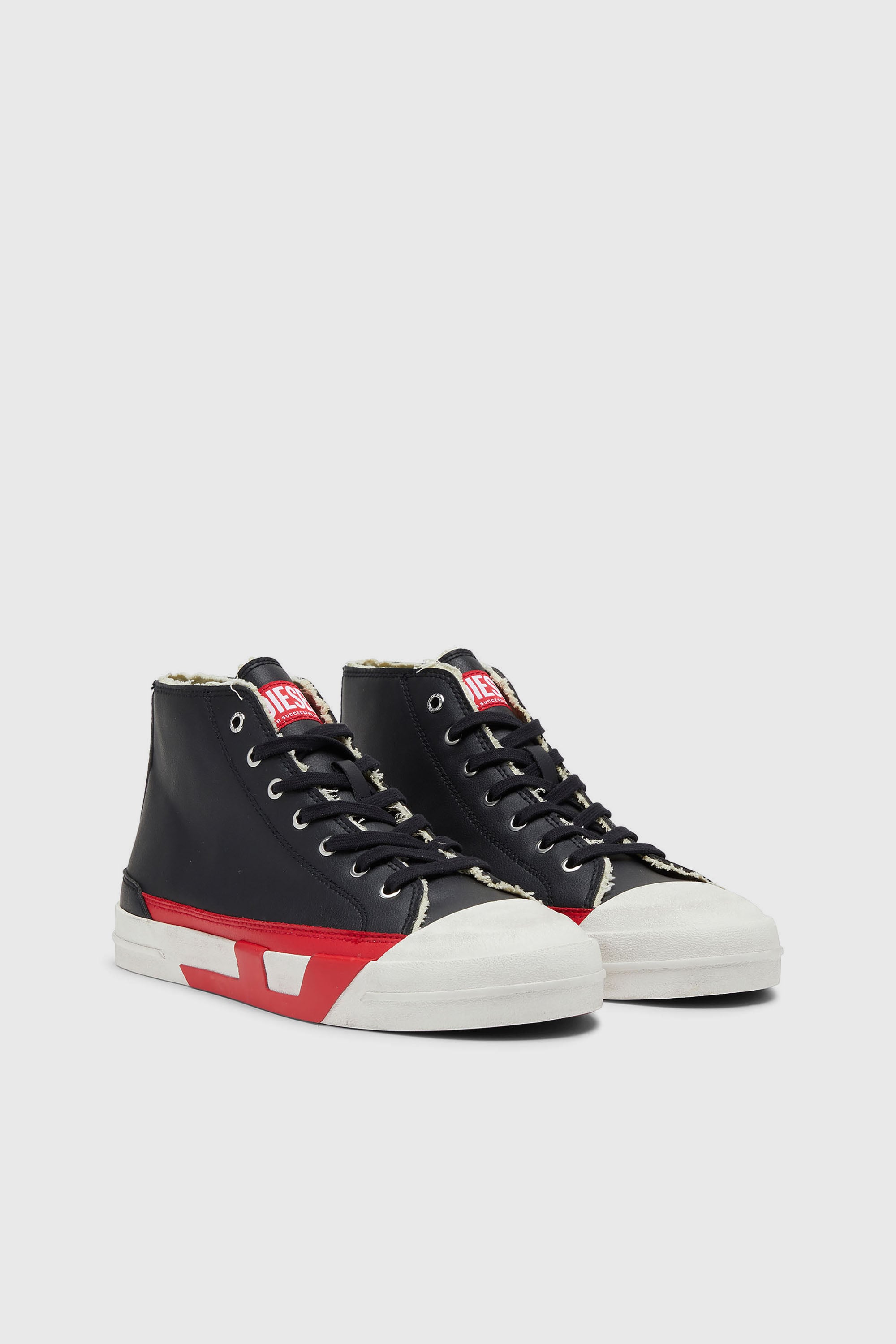 Diesel - S-D-VERSE MID II, S-D-Verse-Zapatillas con logo D Hombre in Negro - 2