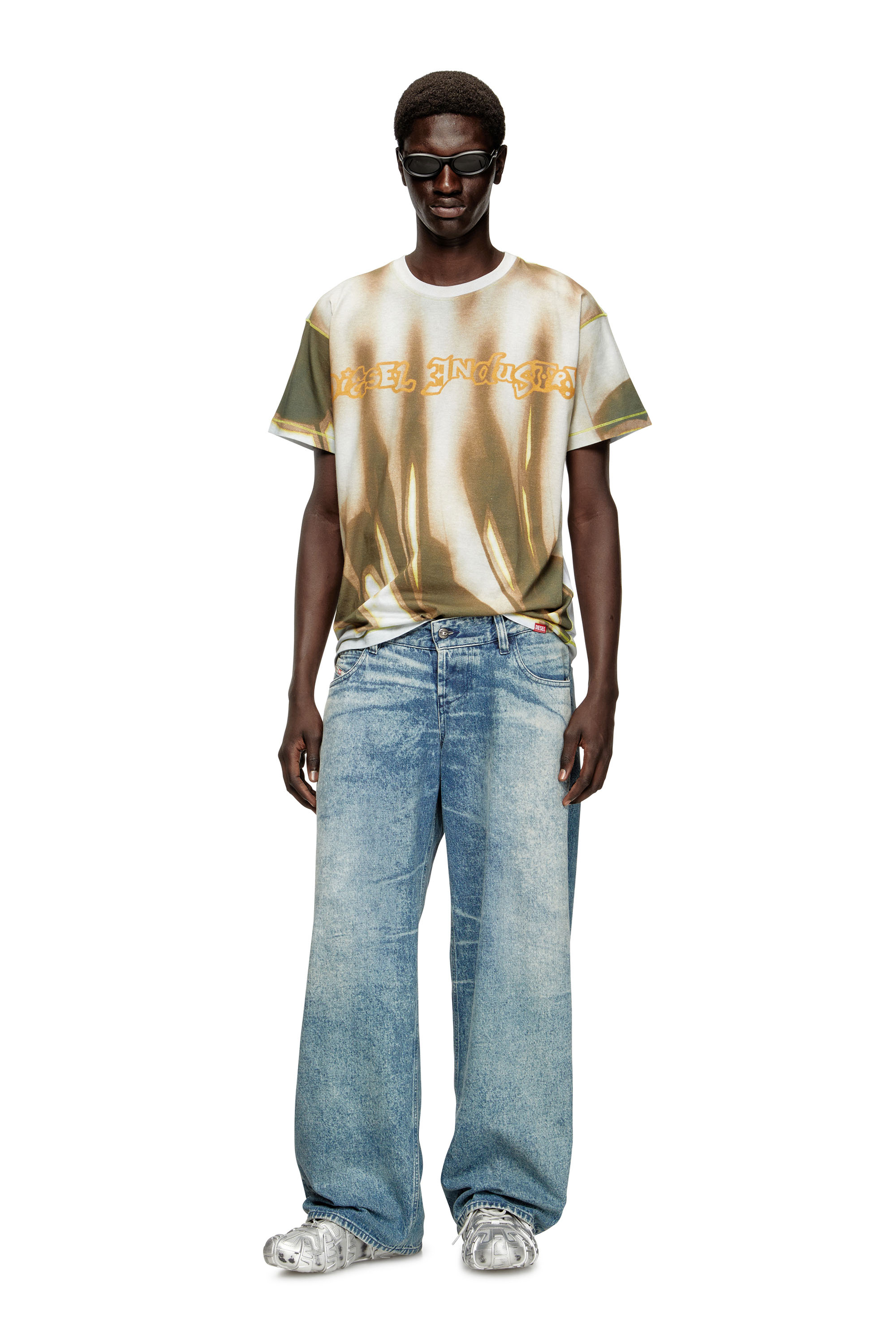 Diesel - T-NORM-SHOW, Camiseta con estampado de grafiti Hombre in Multicolor - 2