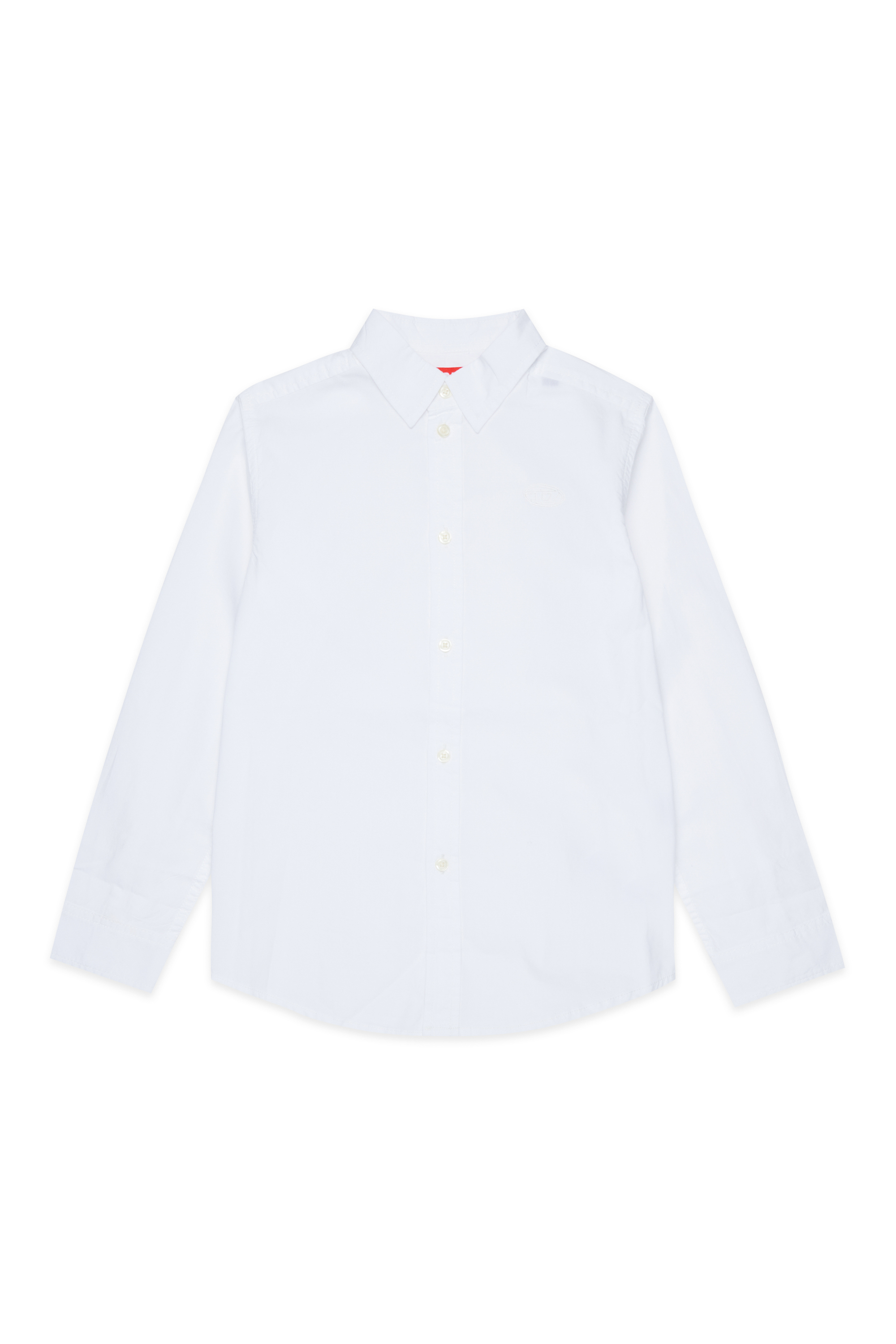 Diesel - CSTAN, Camisa de algod&oacute;n Hombre in Blanco - 1