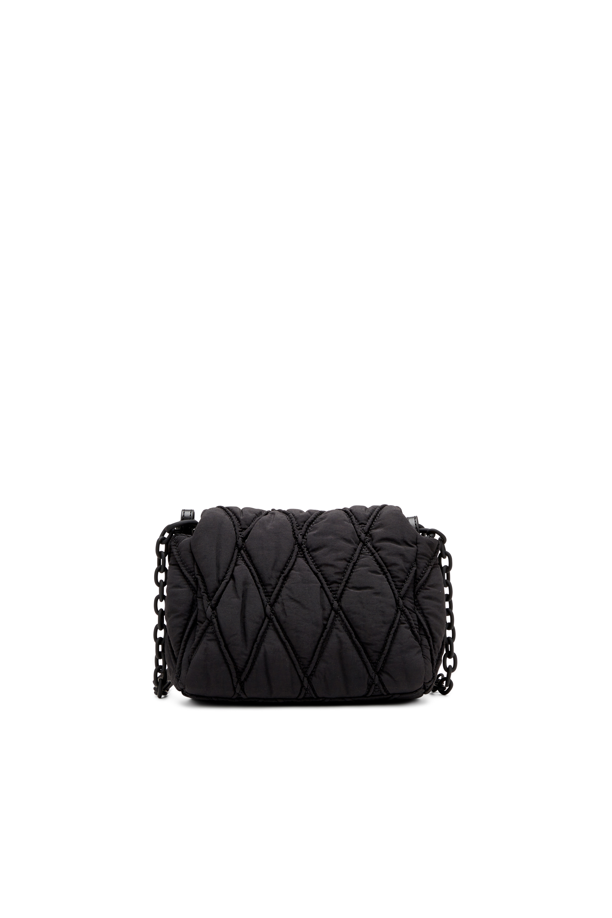 Diesel - CHARM-D SHOULDER S, Charm-D S-Bolso de hombro pequeño de nailon acolchado Mujer in Negro - 2