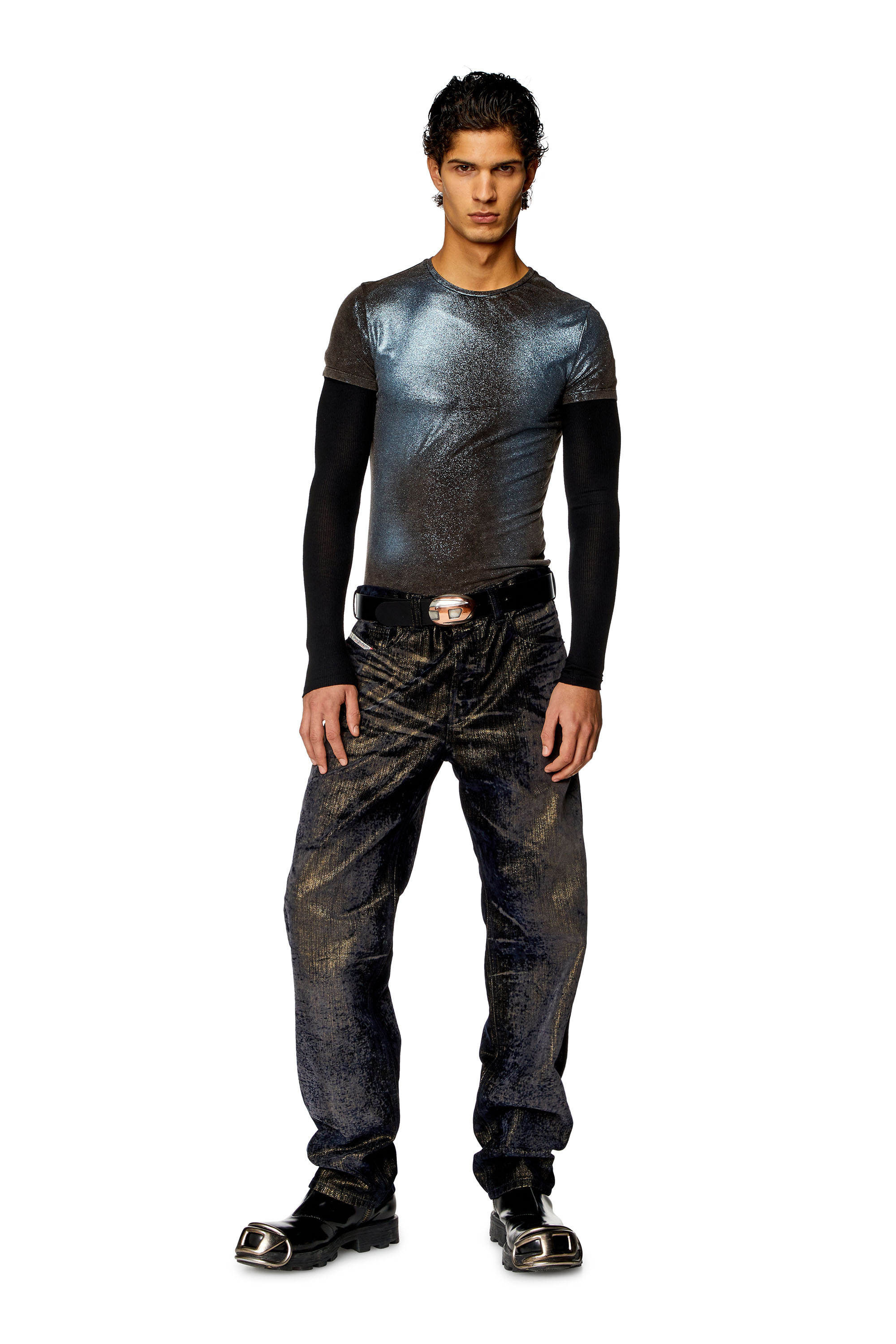 Diesel - Straight Jeans 2010 D-Macs 09I49, Negro/Gris oscuro - Image 4
