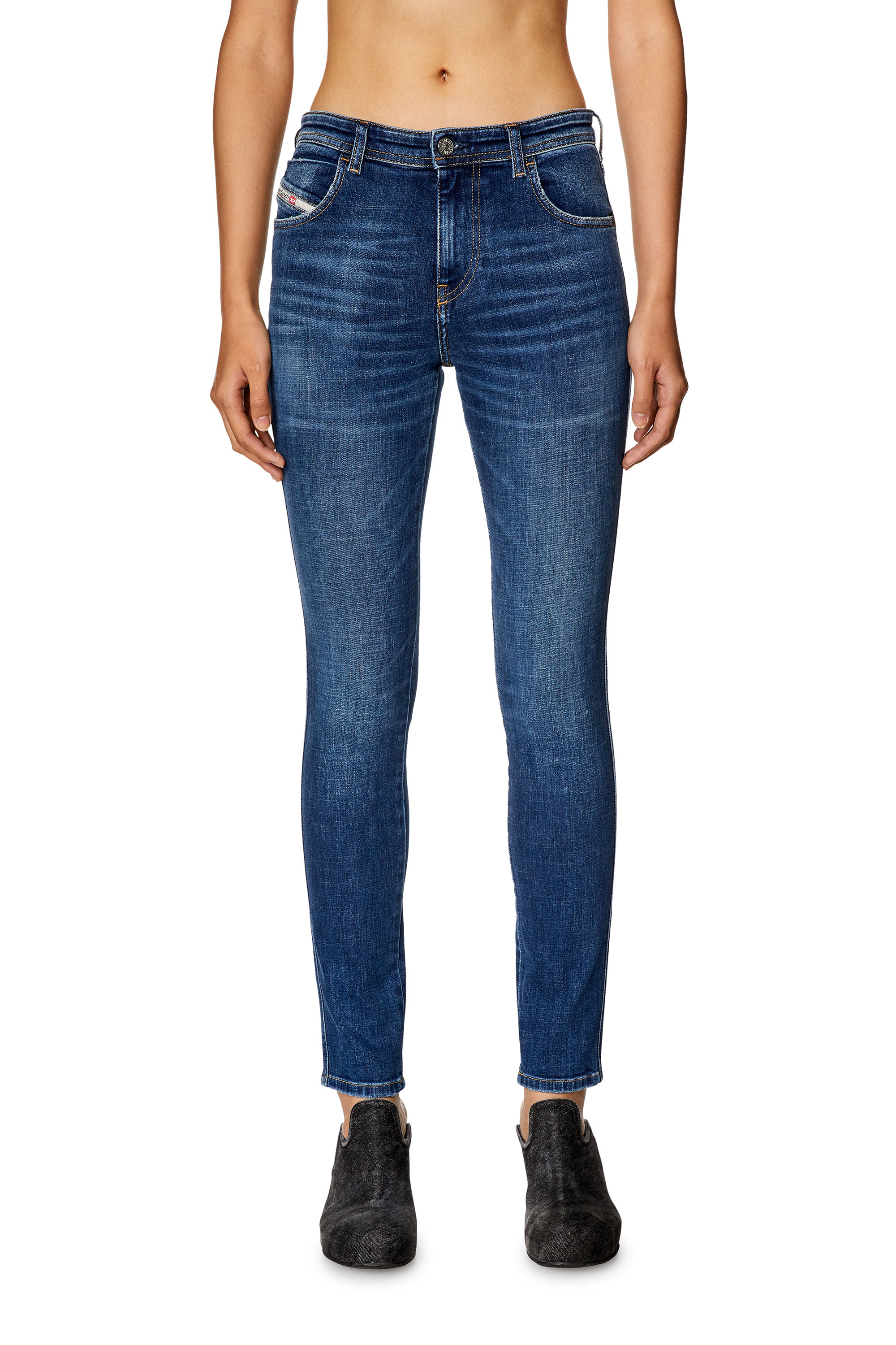 Diesel - Woman's Skinny Jeans 2015 Babhila 09H63, Dark Blue - 3