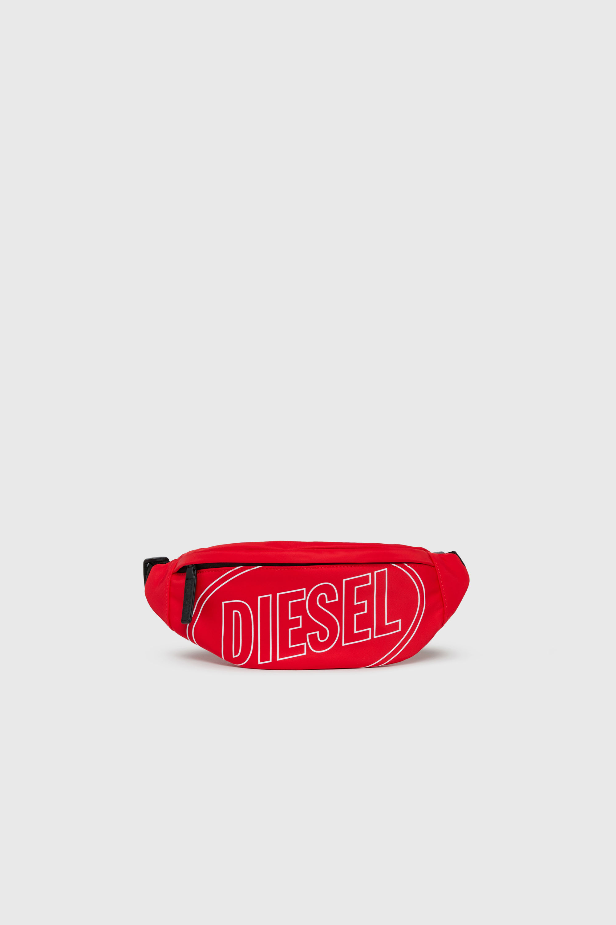 Diesel - WCIRY, WCIRY - Bolso de nylon con logo estampado Hombre in Rojo - 1