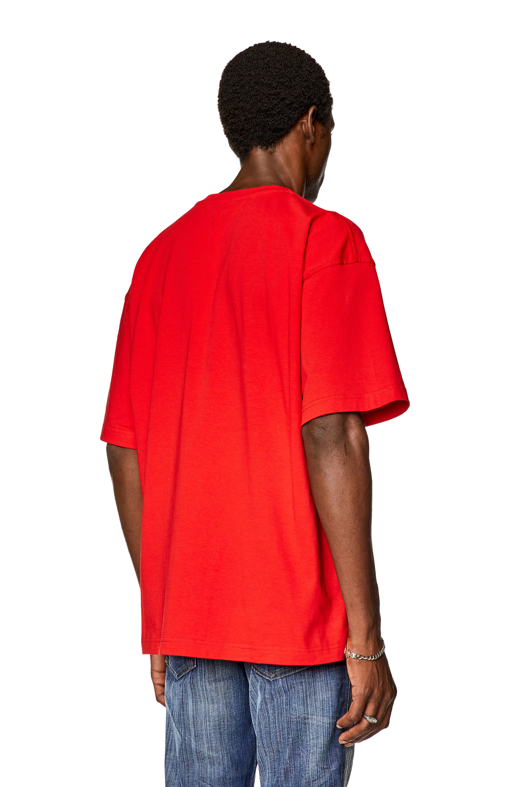 Diesel - T-NABEL-M1, Hombre Camiseta con logotipo doble in Rojo - Image 4
