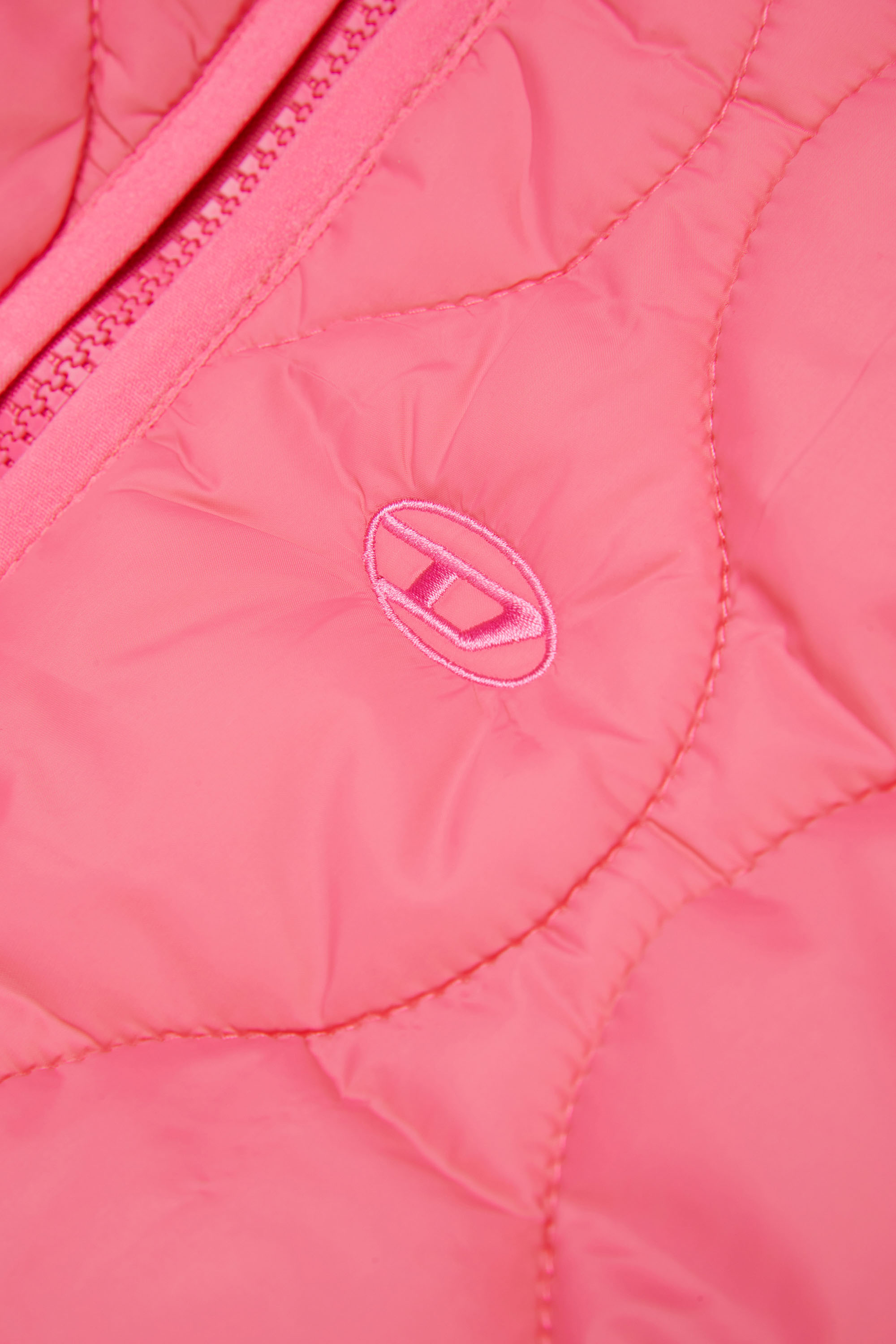 Diesel - JPOP, Chaqueta liner de nailon acolchado Mujer in Rosa - 4