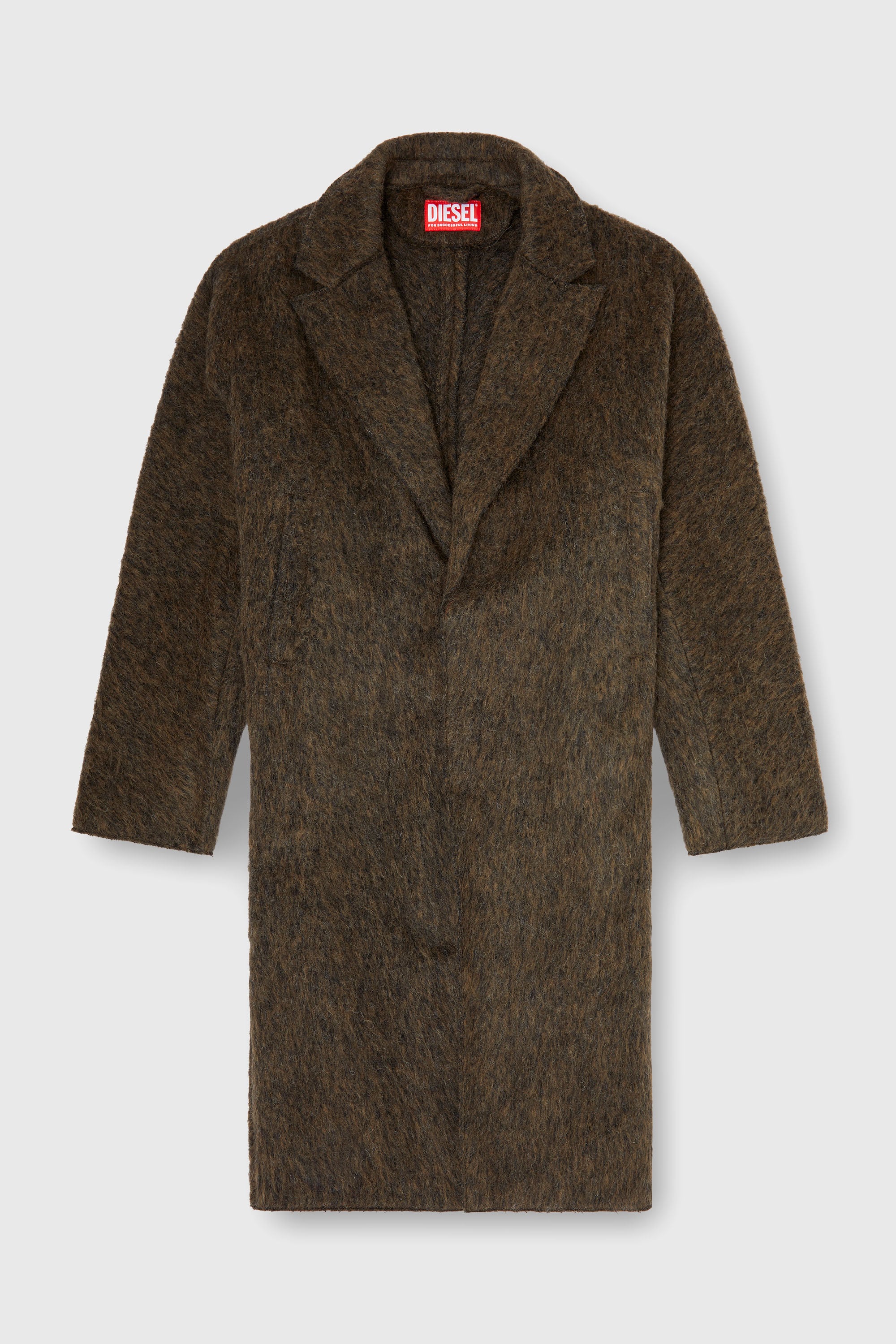 Diesel - W-HULL, Abrigo de mezcla de lana y alpaca Hombre in ToBeDefined - 2