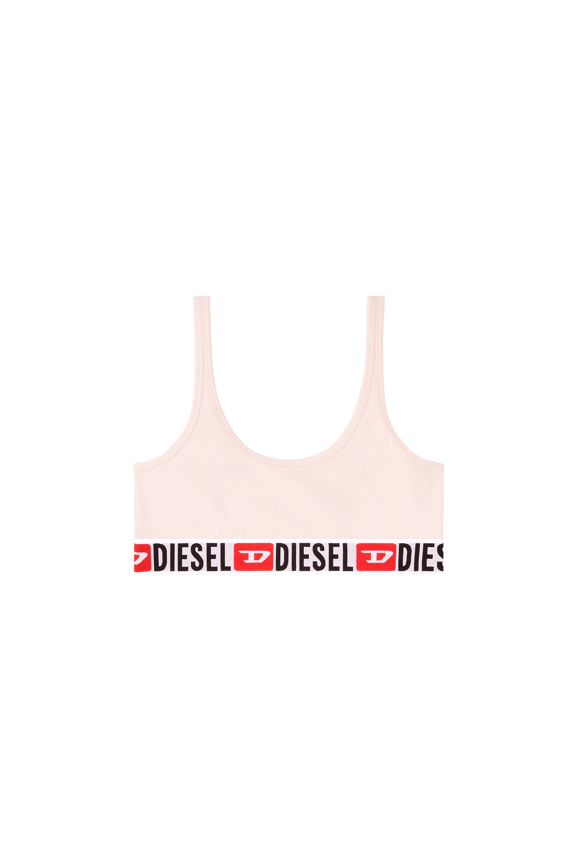 Diesel - UFSB-ORIBA, Bralette con banda con logotipo Mujer in Rosa - 4