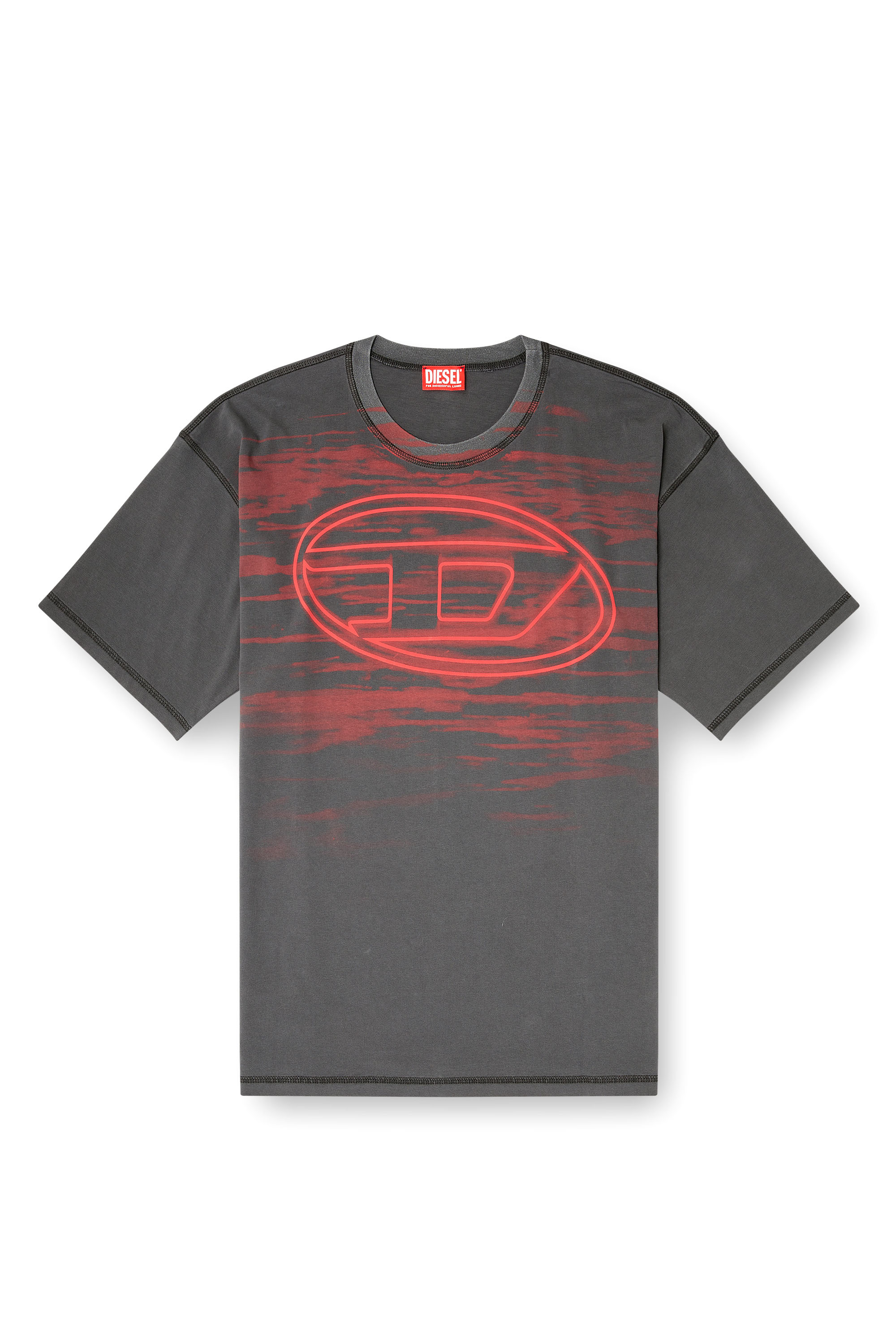 Diesel - T-BOXT-T5, Camiseta de algodón con estampado Oval D Hombre in ToBeDefined - 3