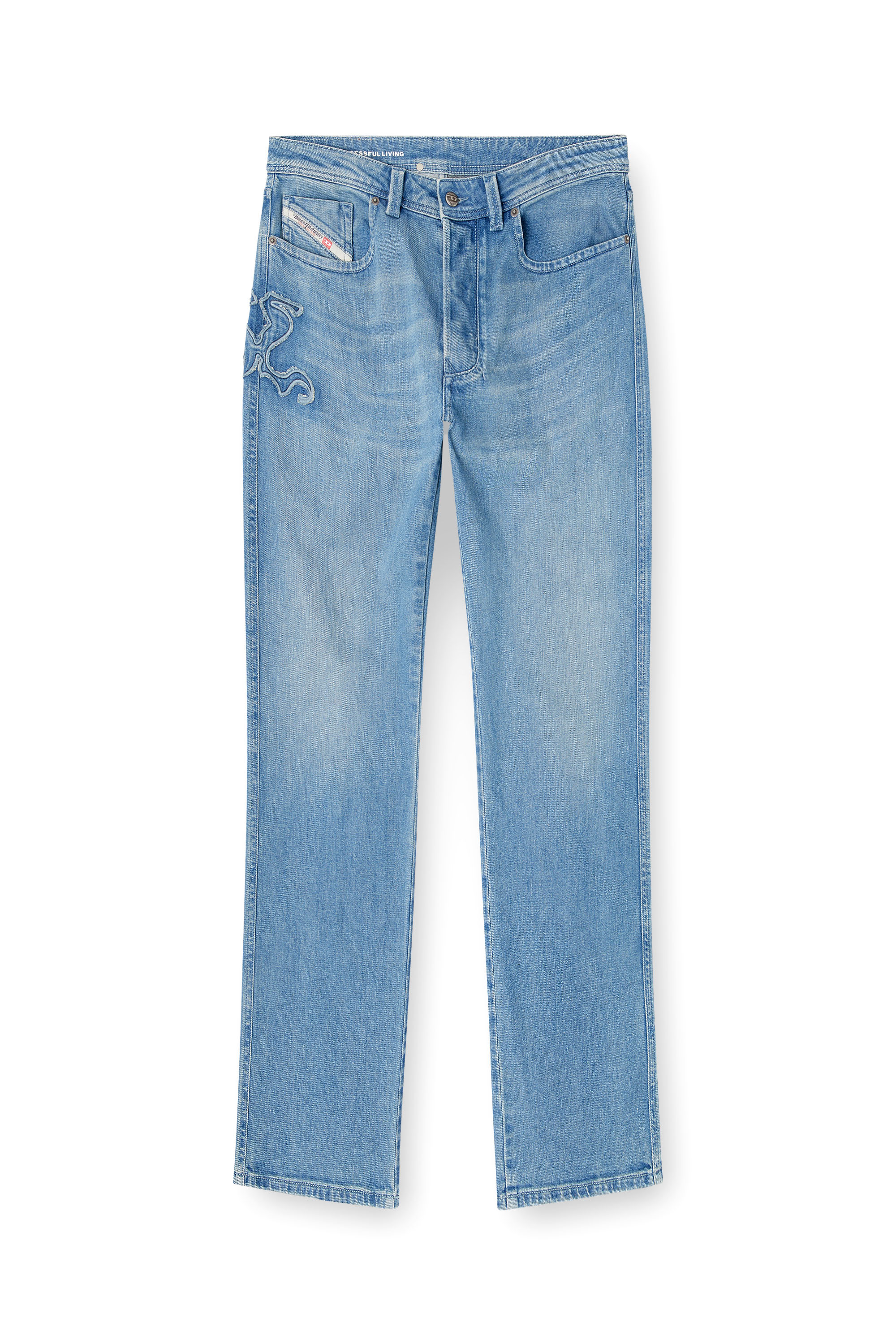 Diesel - Regular Jeans 1985 Larkee 09Q18 Hombre, Azul Claro - 3