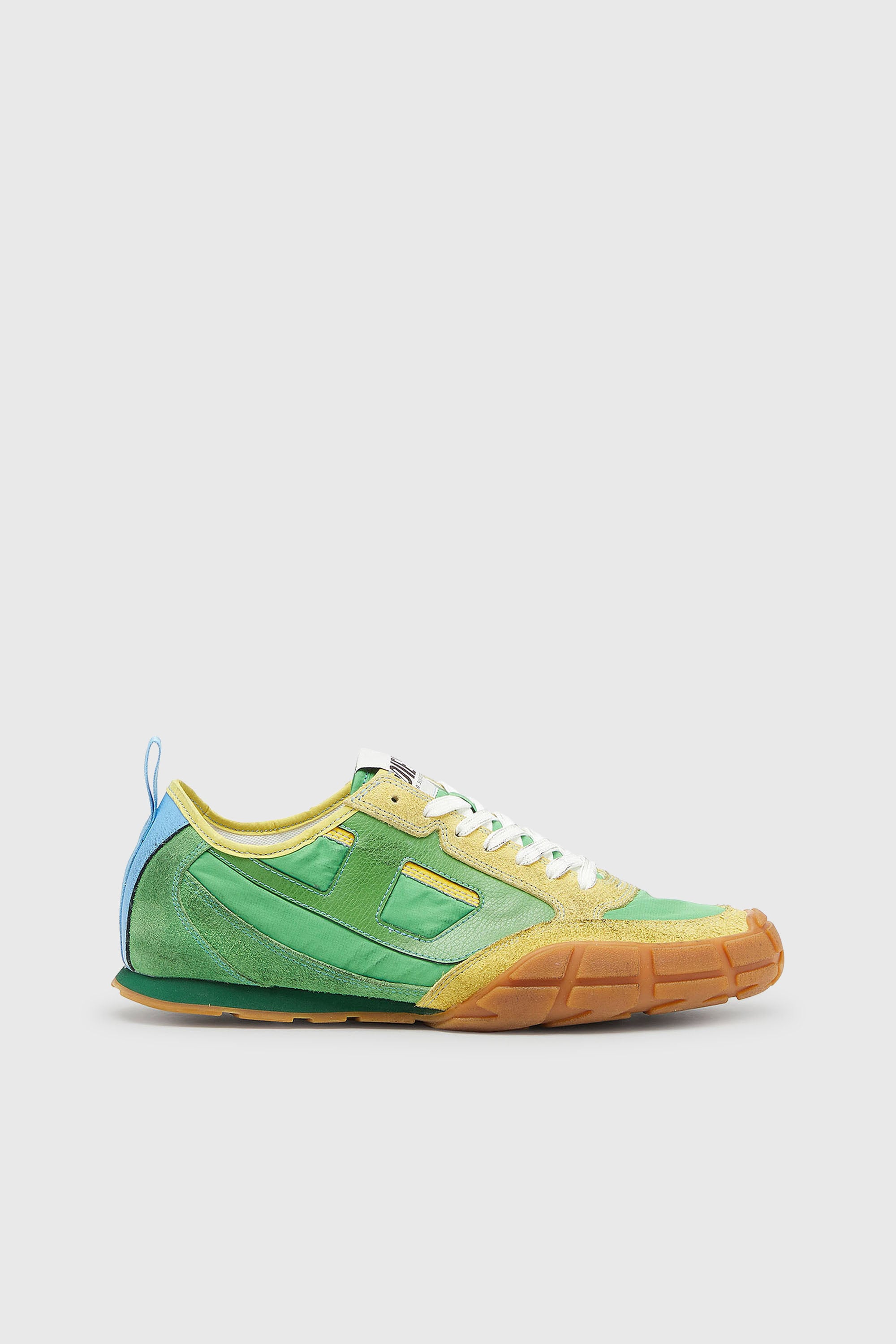 Diesel - S-PAGODHA LOW, S-Pagodha - Zapatillas de piel y nailon Hombre in Verde - 1