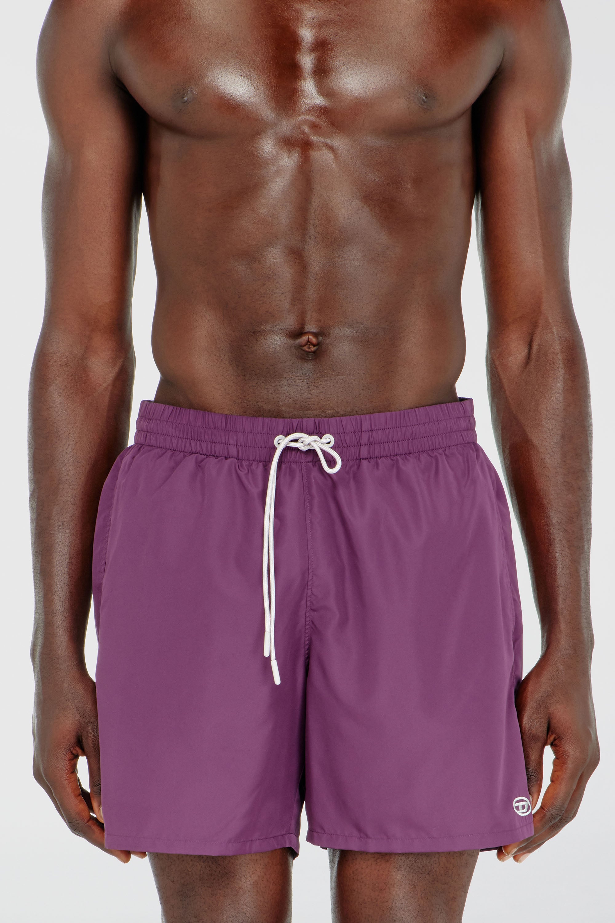 Diesel - GEORGE-41-UTLT, Ba&ntilde;ador con logo Oval D met&aacute;lico Hombre in Morado - 1
