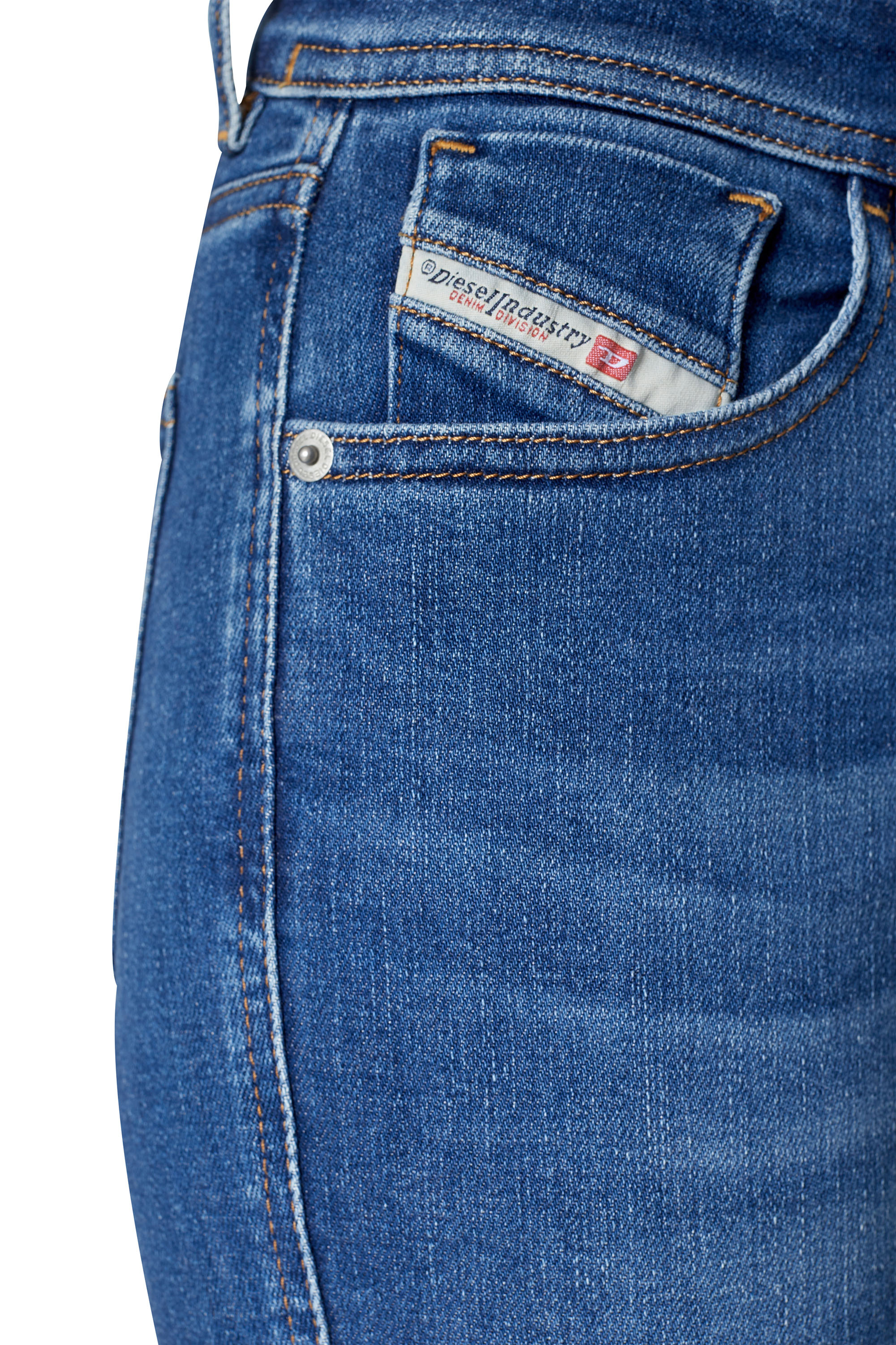 Diesel - Super skinny Jeans 2017 Slandy 09C21, Azul medio - Image 3