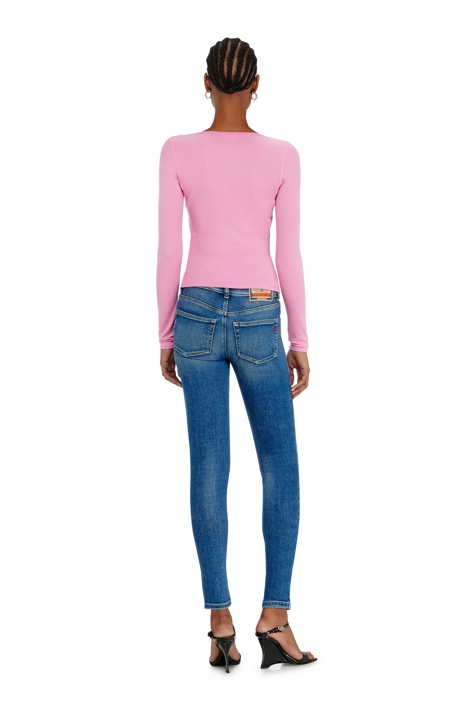 Diesel - Skinny Jeans 2017 Slandy 09P71 Mujer, Azul medio - 3