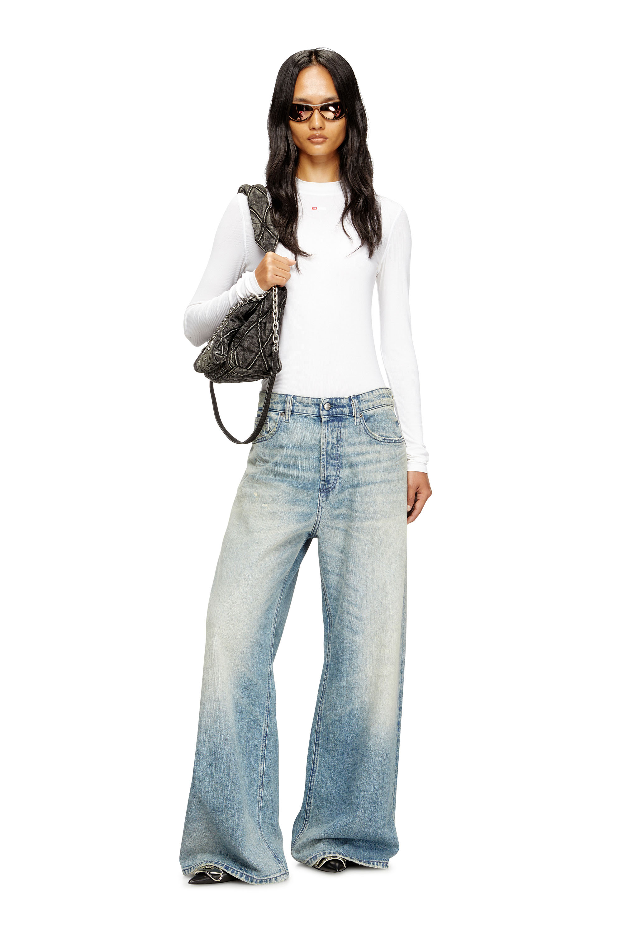 Diesel - Relaxed Jeans 1996 D-Sire 0DBEC Mujer, Azul Claro - 2
