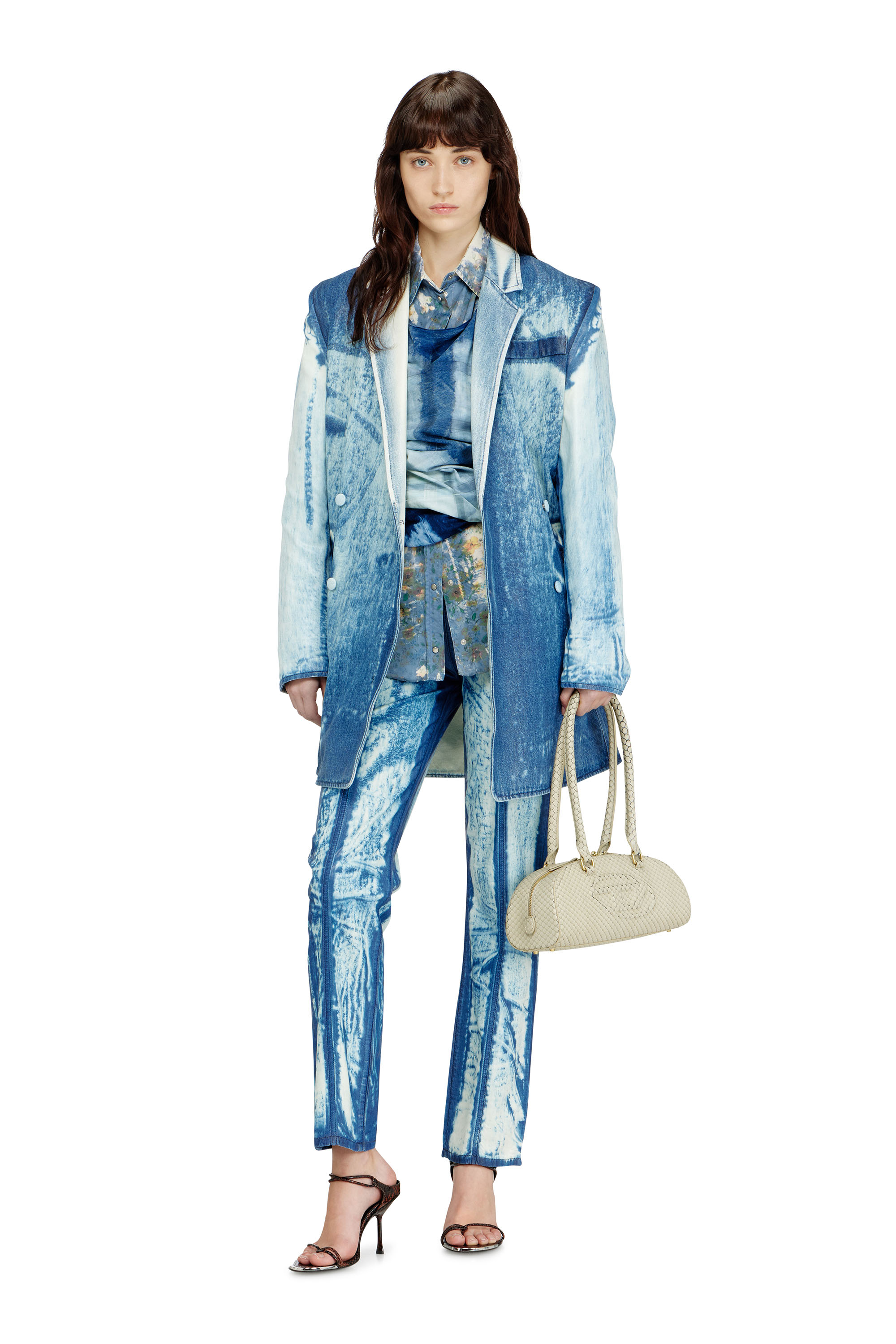 Diesel - Slim Jeans D-LYSAR 068XC Mujer, Azul medio - 2