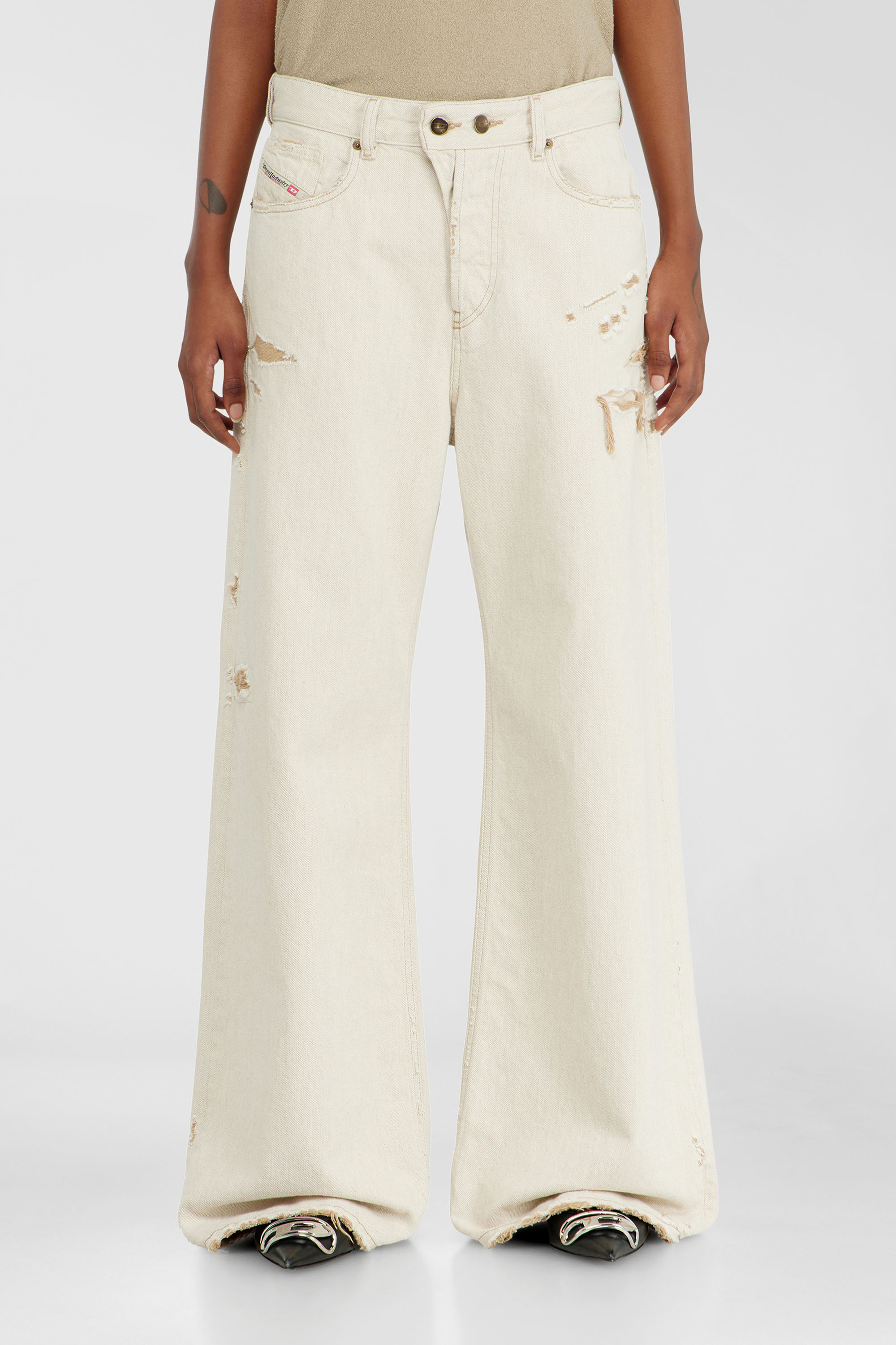 Diesel - Relaxed Jeans 1996 D-Sire 09P89 Mujer, Beige - 1
