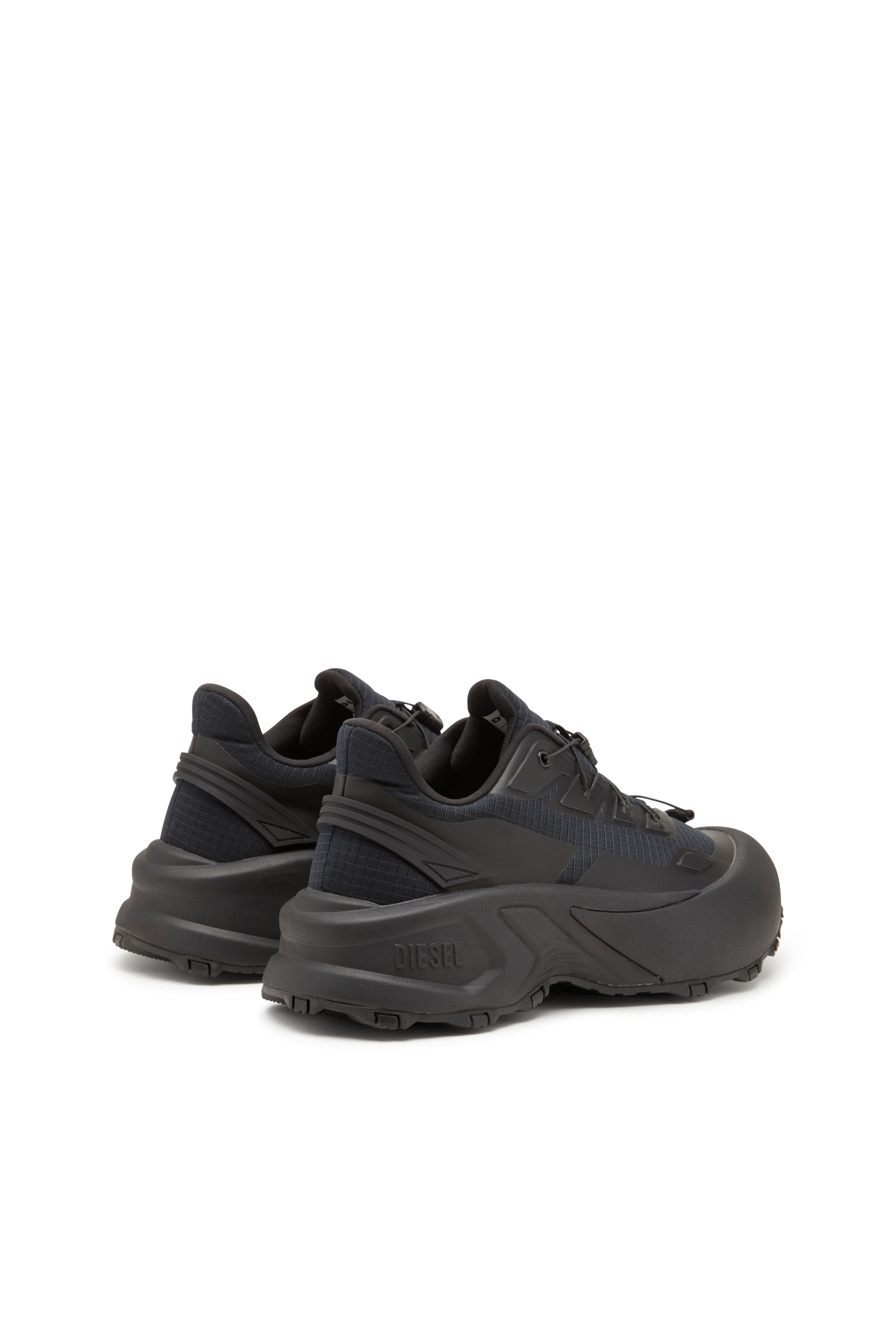 Diesel - D-CAGE RUNNER, D-Cage Runner-Deportivas de ripstop con ribetes de poliuretano termoplástico Hombre in Negro - 3