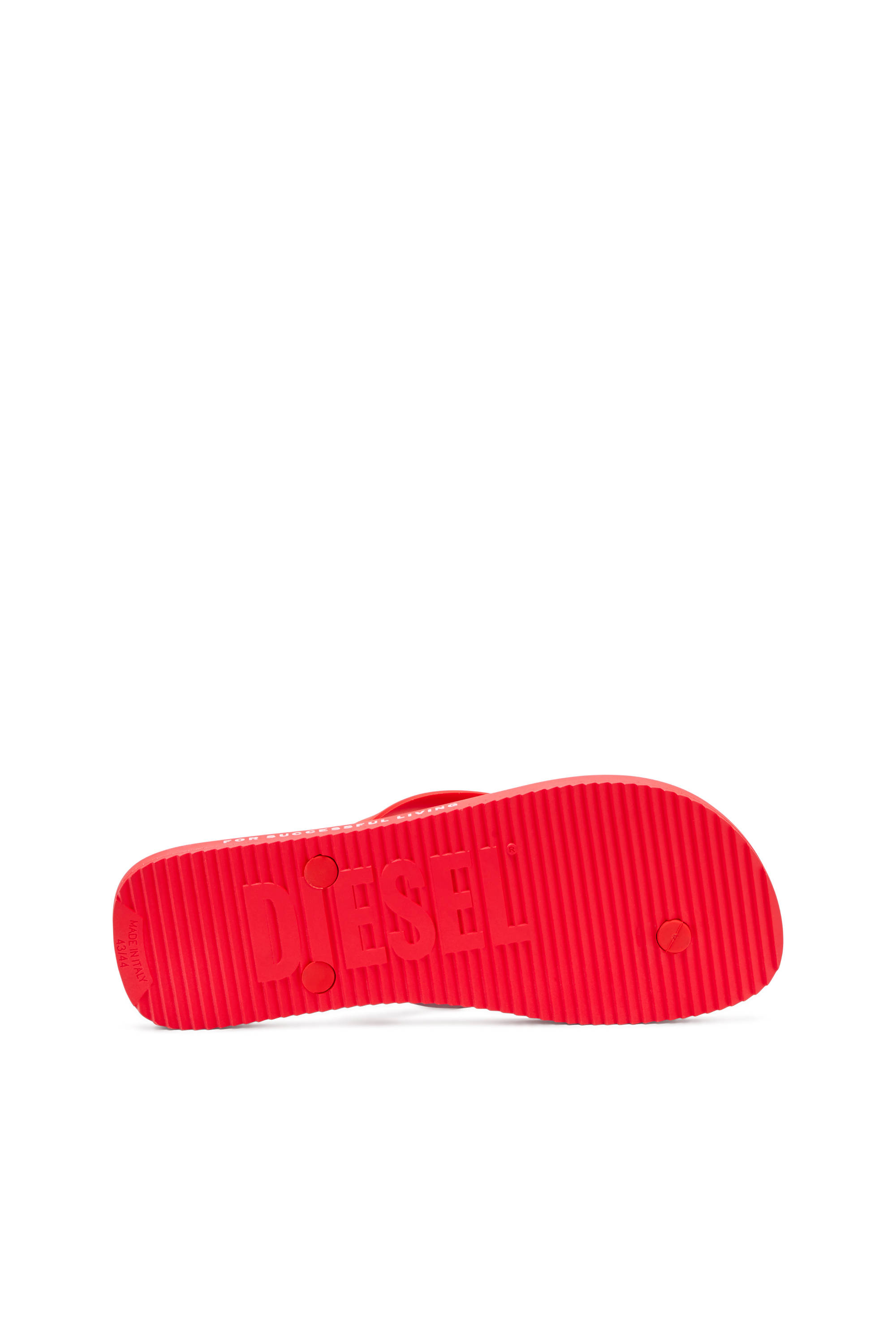 Diesel - SA-RIO W, Sa-Rio-Chancletas de goma Mujer in Rojo - 4