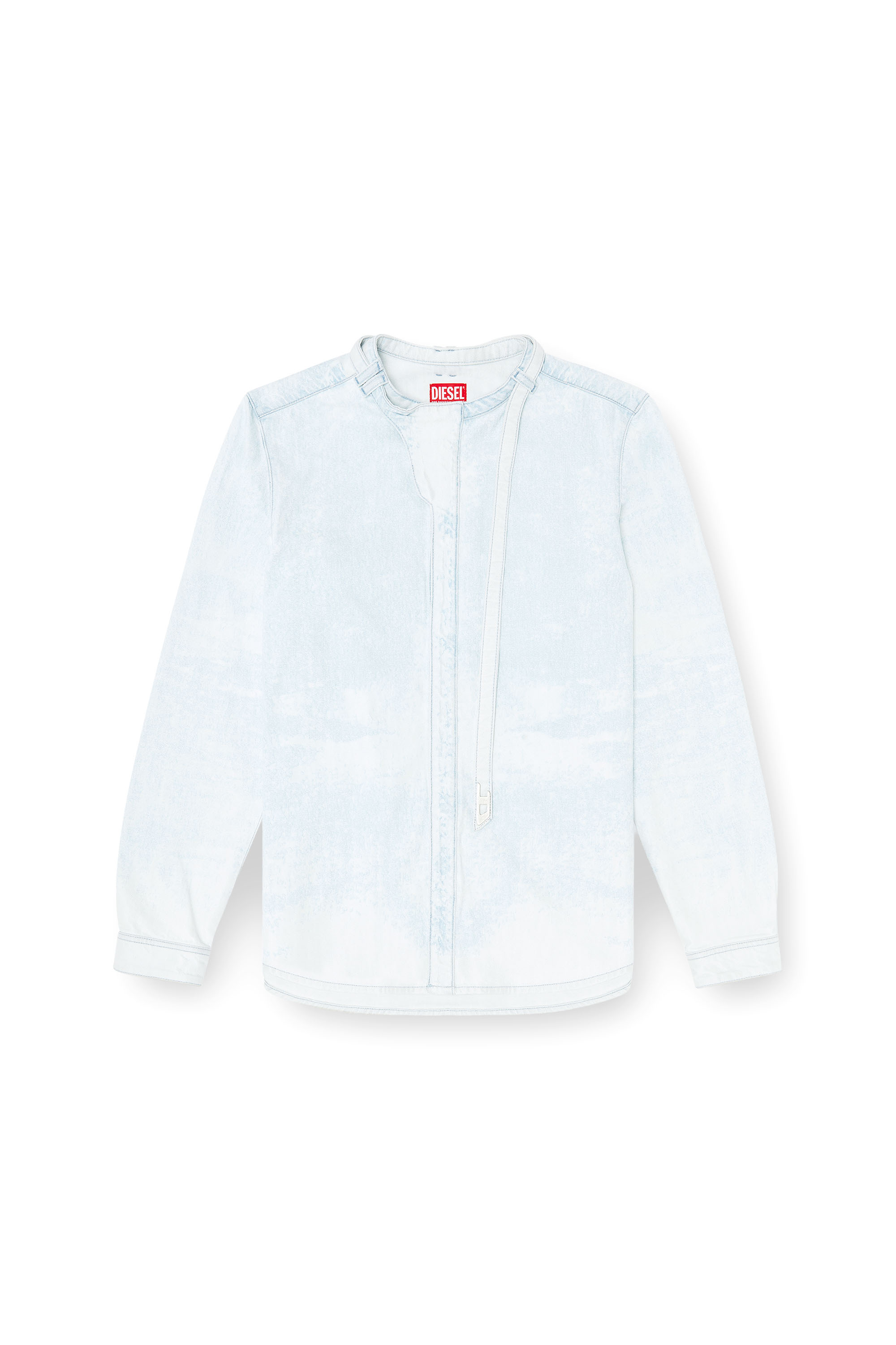 Diesel - D-TYLLAR-FSI, Camisa de denim satinado azul hielo Hombre in Azul marino - 2