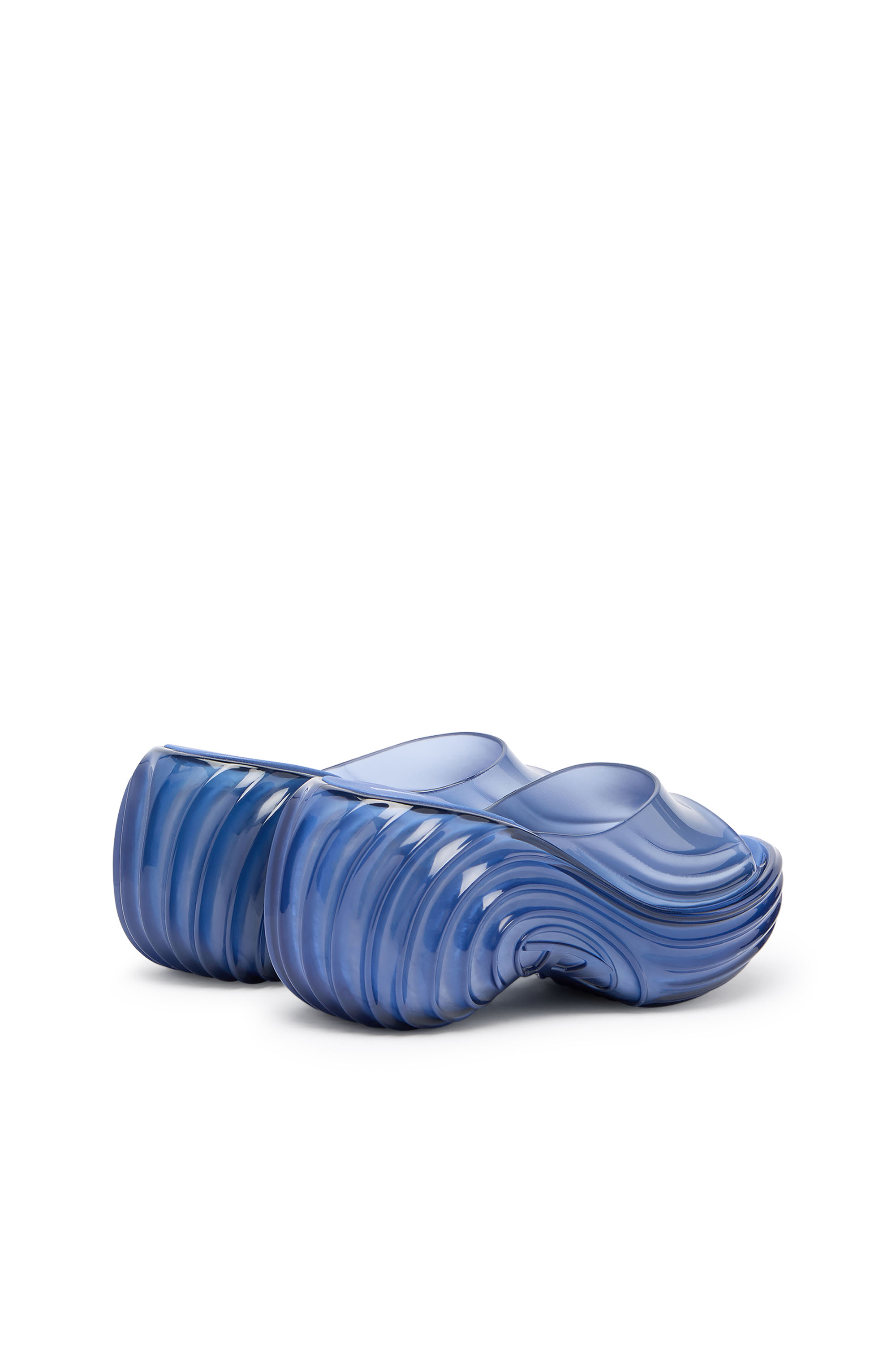 Diesel - MELISSA QUANTUM PLATFORM, Zueco de plataforma en Melflex&reg; Mujer in Azul marino - 4