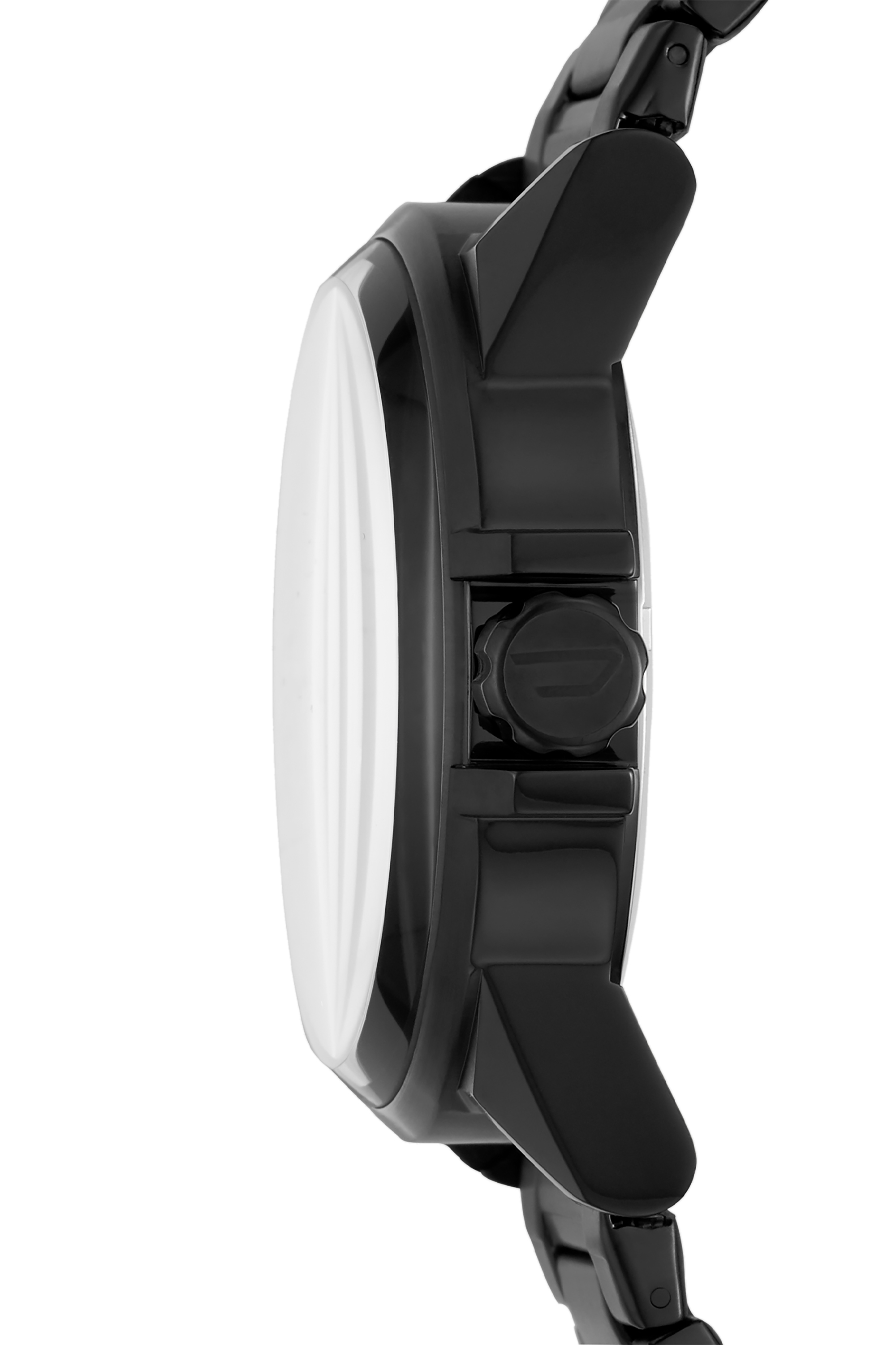 Diesel - DZ1934, Reloj D-48 de tres manecillas con pulsera negra en acero inoxidable Hombre in Negro - 3