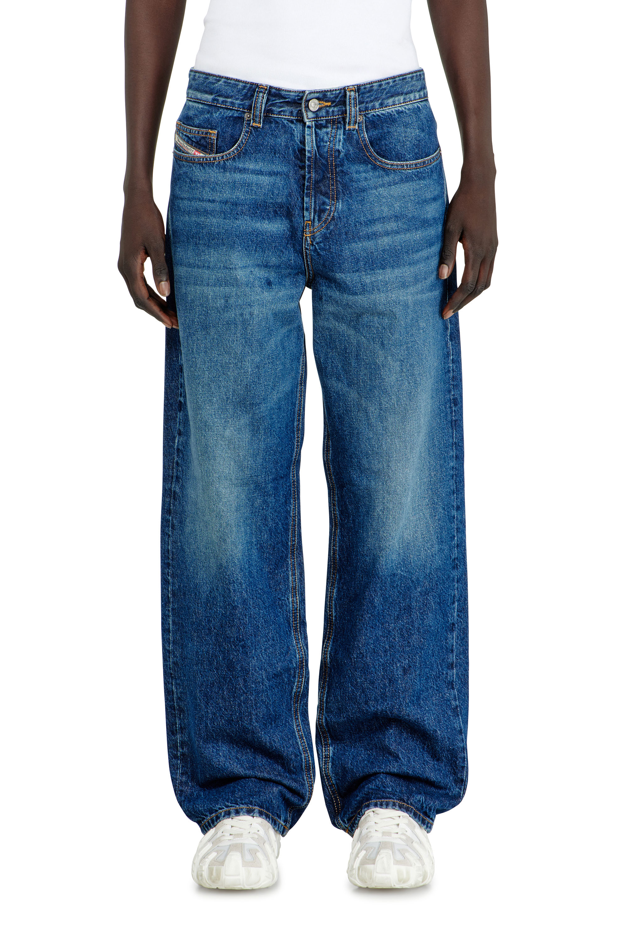 Diesel - Relaxed Jeans 2001 D-Macro 09I27 Hombre, Azul medio - 4