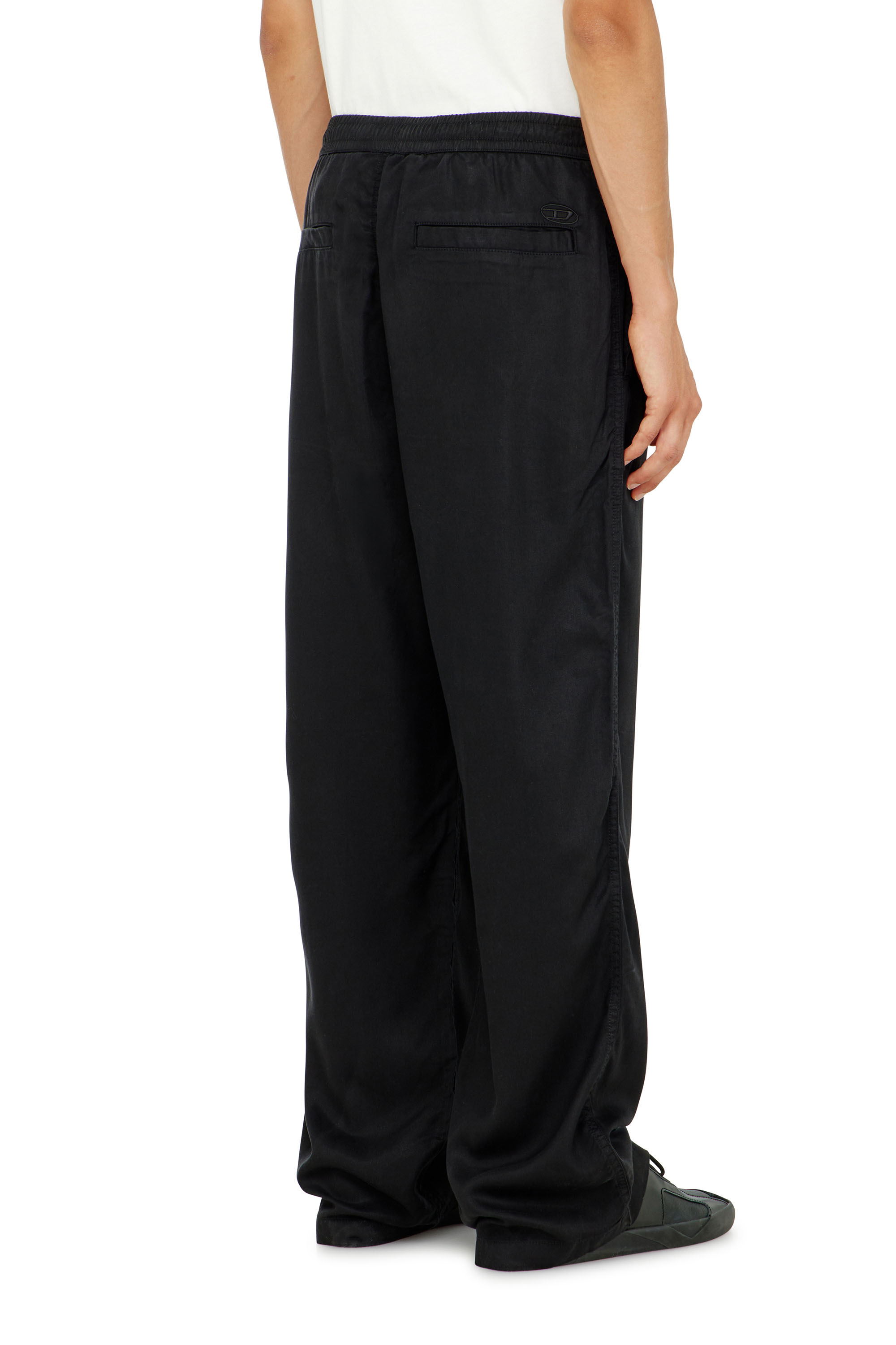 Diesel - P-DREYER-C, Pantalones con cord&oacute;n de sarga deste&ntilde;ida Hombre in Negro - 3