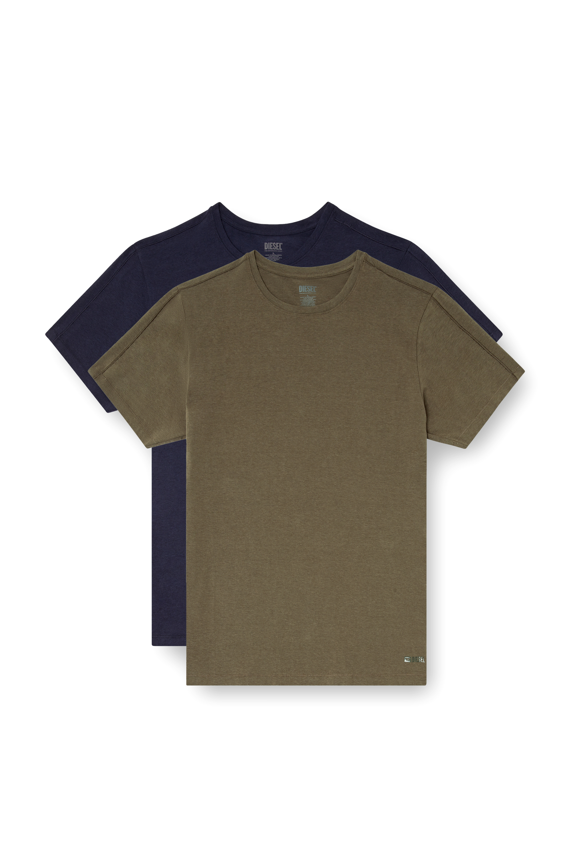 Diesel - RANDAL-D-MONO-2PACK, Paquete de 2 camisetas de tejido de punto fluido Hombre in Multicolor - 2