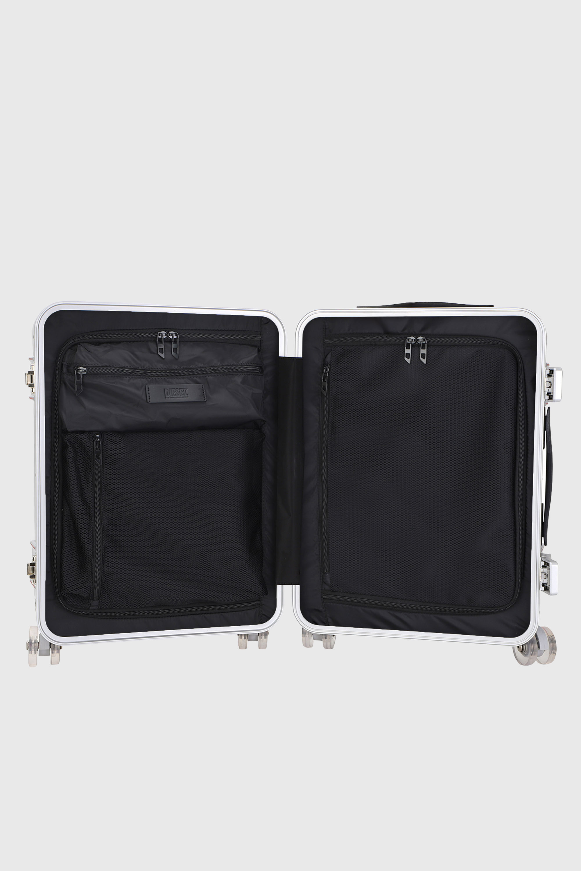 Diesel - DIESEL PC STRONG IMAGE TROLLEY- DSL003, Maleta resistente tama&ntilde;o S Unisex in Plateado - 4