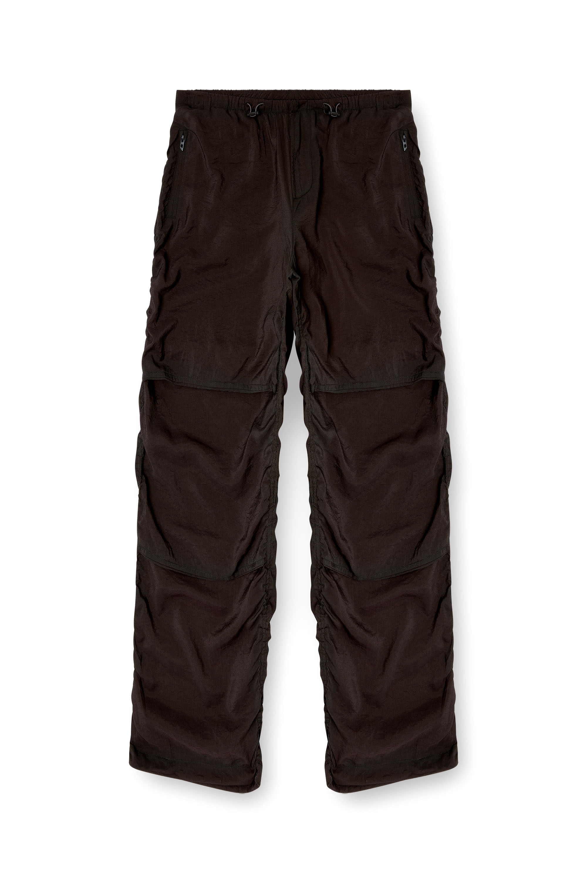 Diesel - P-DAILY, Pantalones utility en tela ligera y arrugada Hombre in Negro - 3