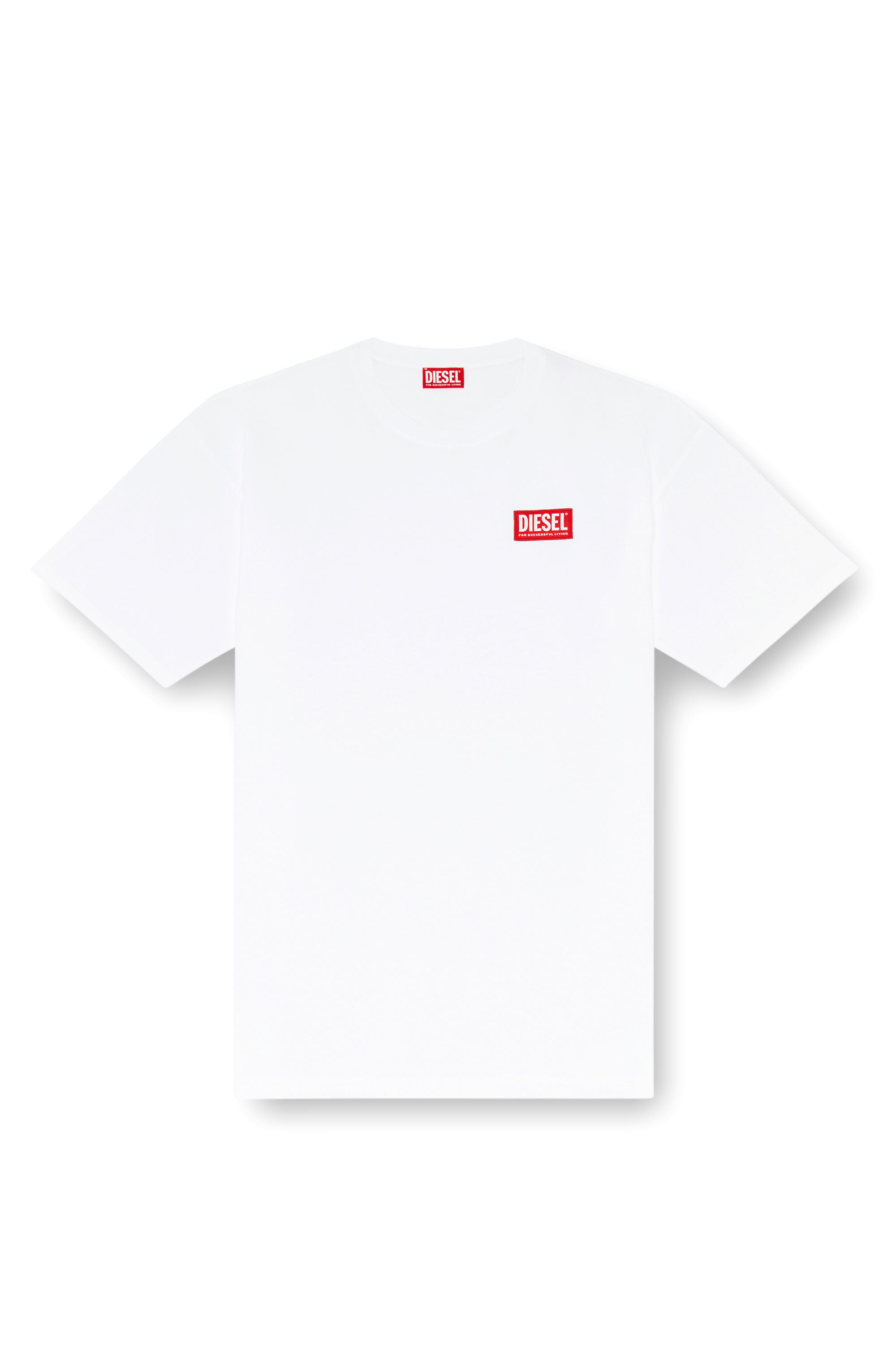 Diesel - T-BOXT-LAB, Camiseta con parche del logotipo en jacquard Hombre in Blanco - 2