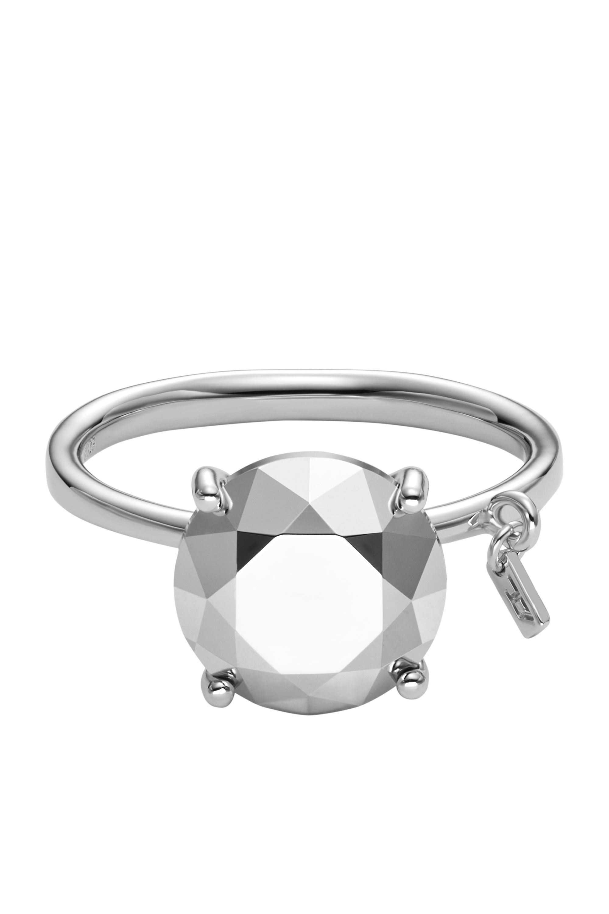 Diesel - DL1353040 STERLING SILVER JEWEL, Anillo de plata esterlina con corte de diamante Unisex in Plateado - 2