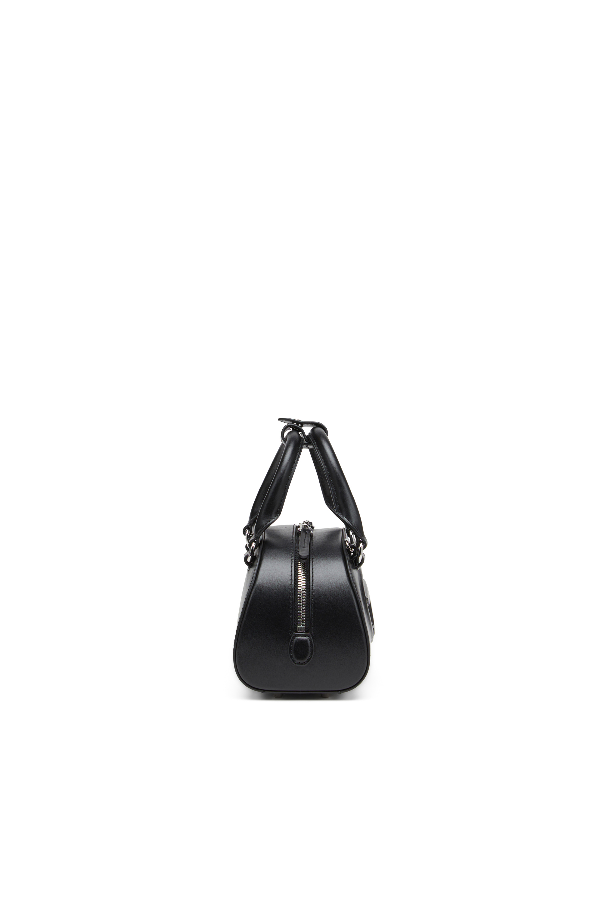 Diesel - 1DR DOME CROSSBODY, Mini bolso de cuero tipo bowling Mujer in Negro - 3