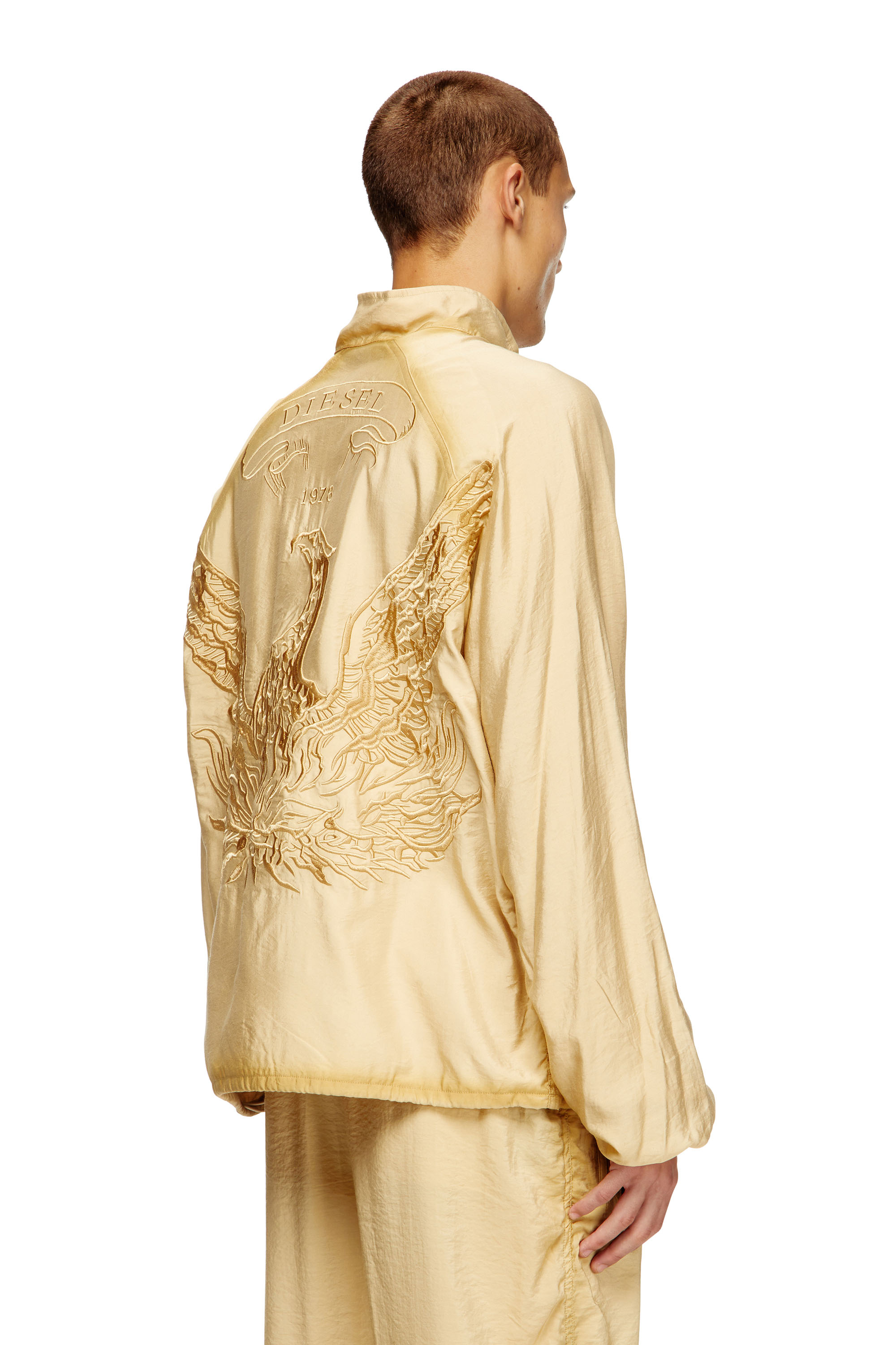 Diesel - J-HENRI-SOUVENIR, Chaqueta deportiva bordada conmemorativa Hombre in Beige - 4