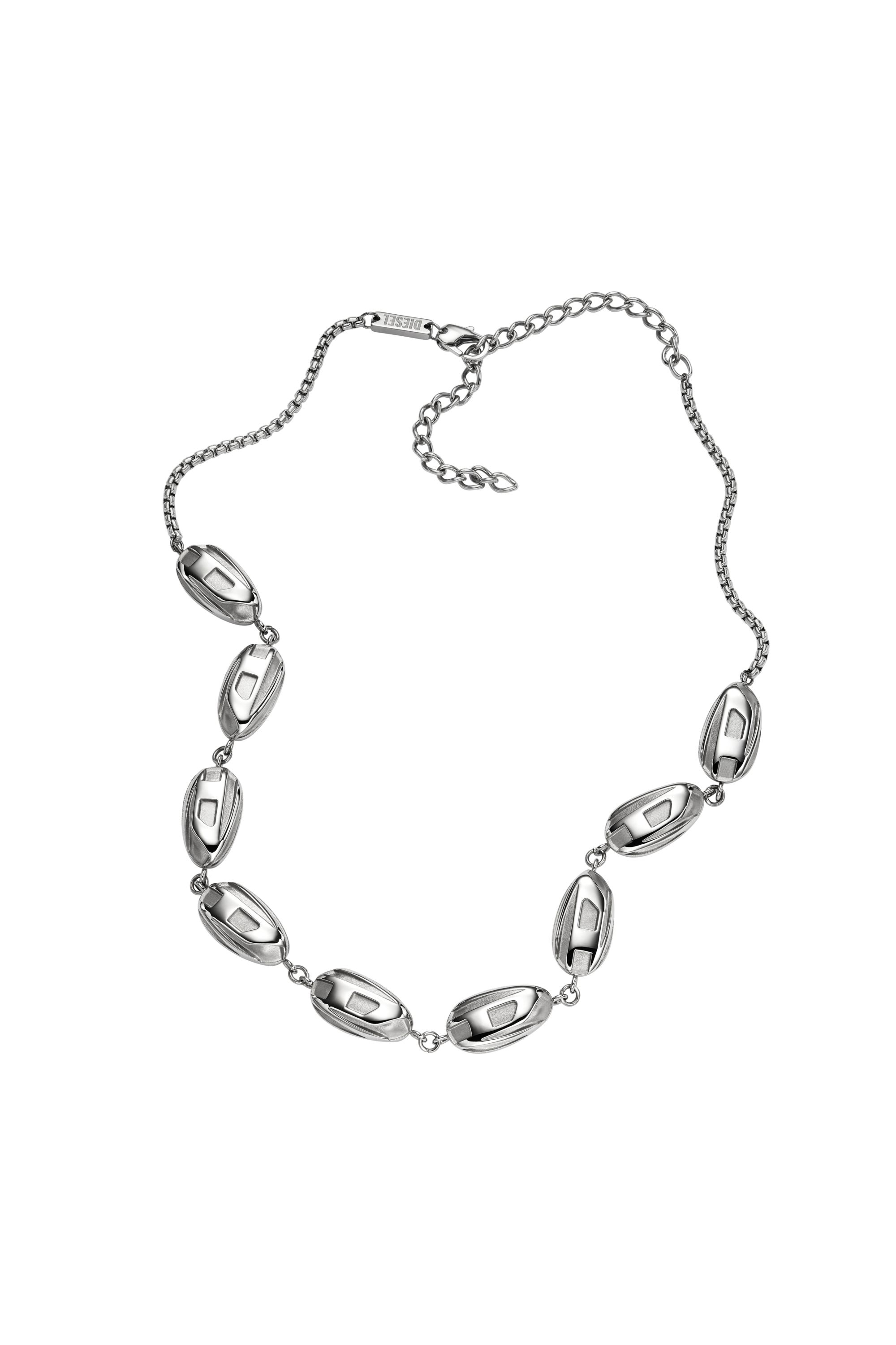 Diesel - DX1481, Unisex Stainless steel chain necklace in Silver - Image 2