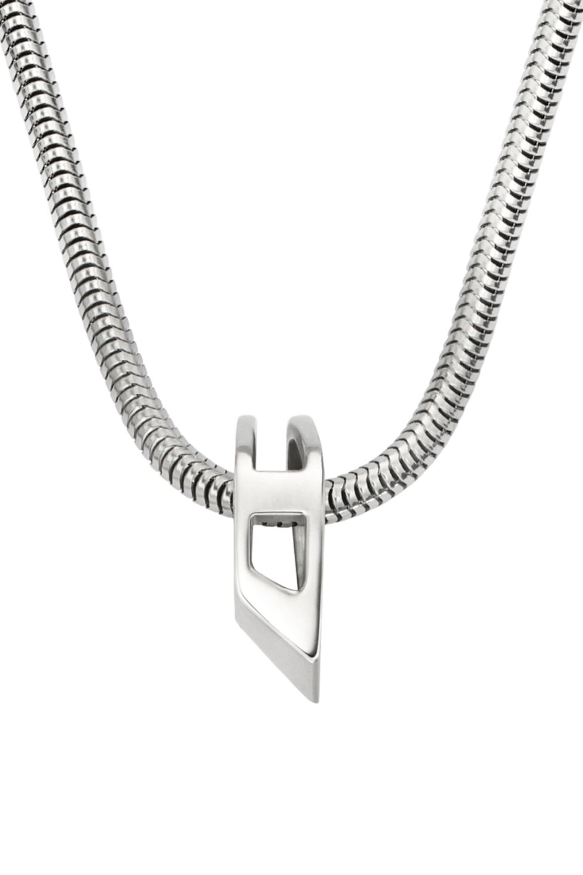 Diesel - DX167240 JEWELLERY, Collar de cadena de acero inoxidable Unisex in Plateado - 2
