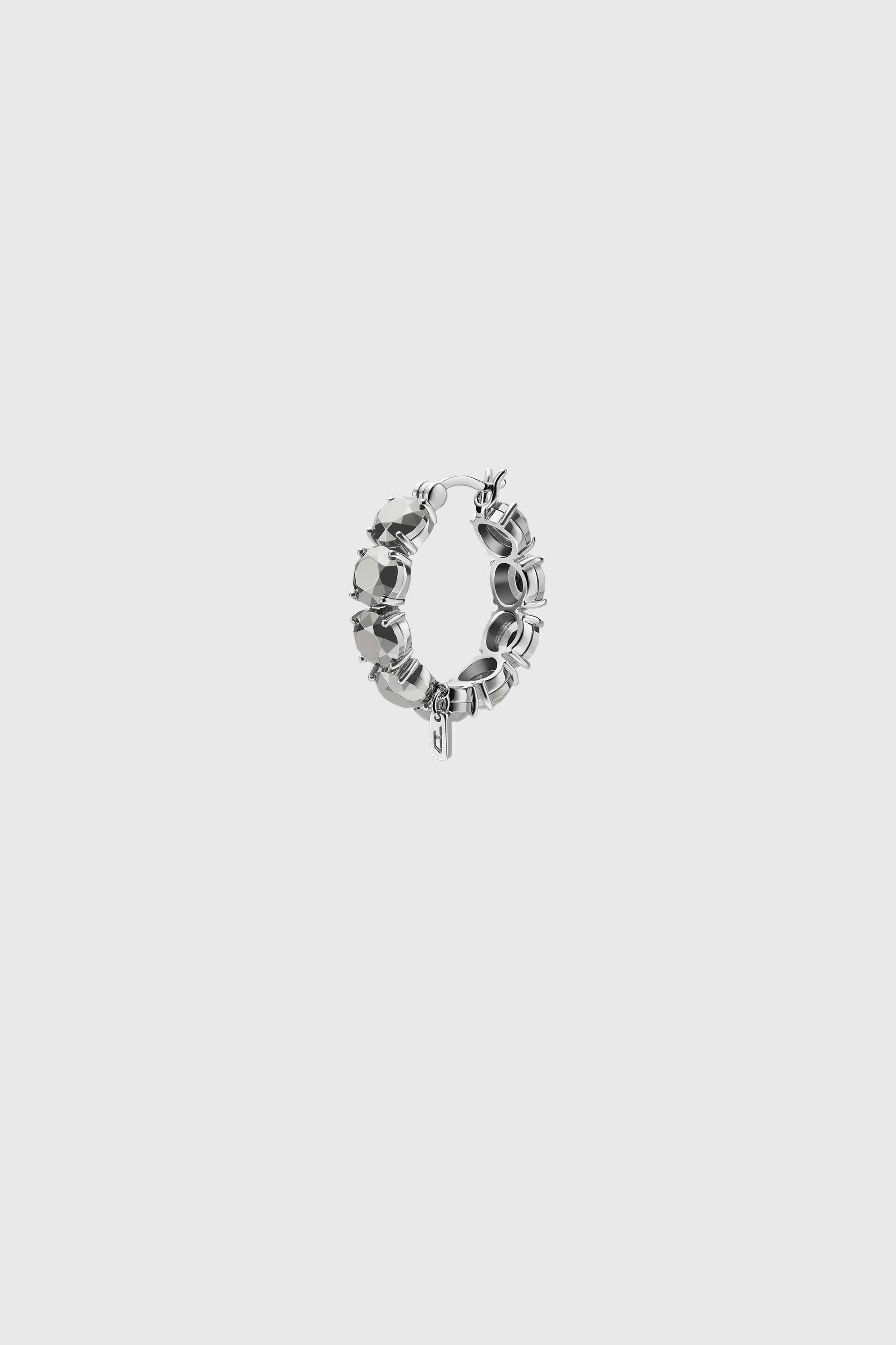 Diesel - DL1357040 STERLING SILVER JEWEL, Pendiente de aro de plata esterlina Unisex in Plateado - 1