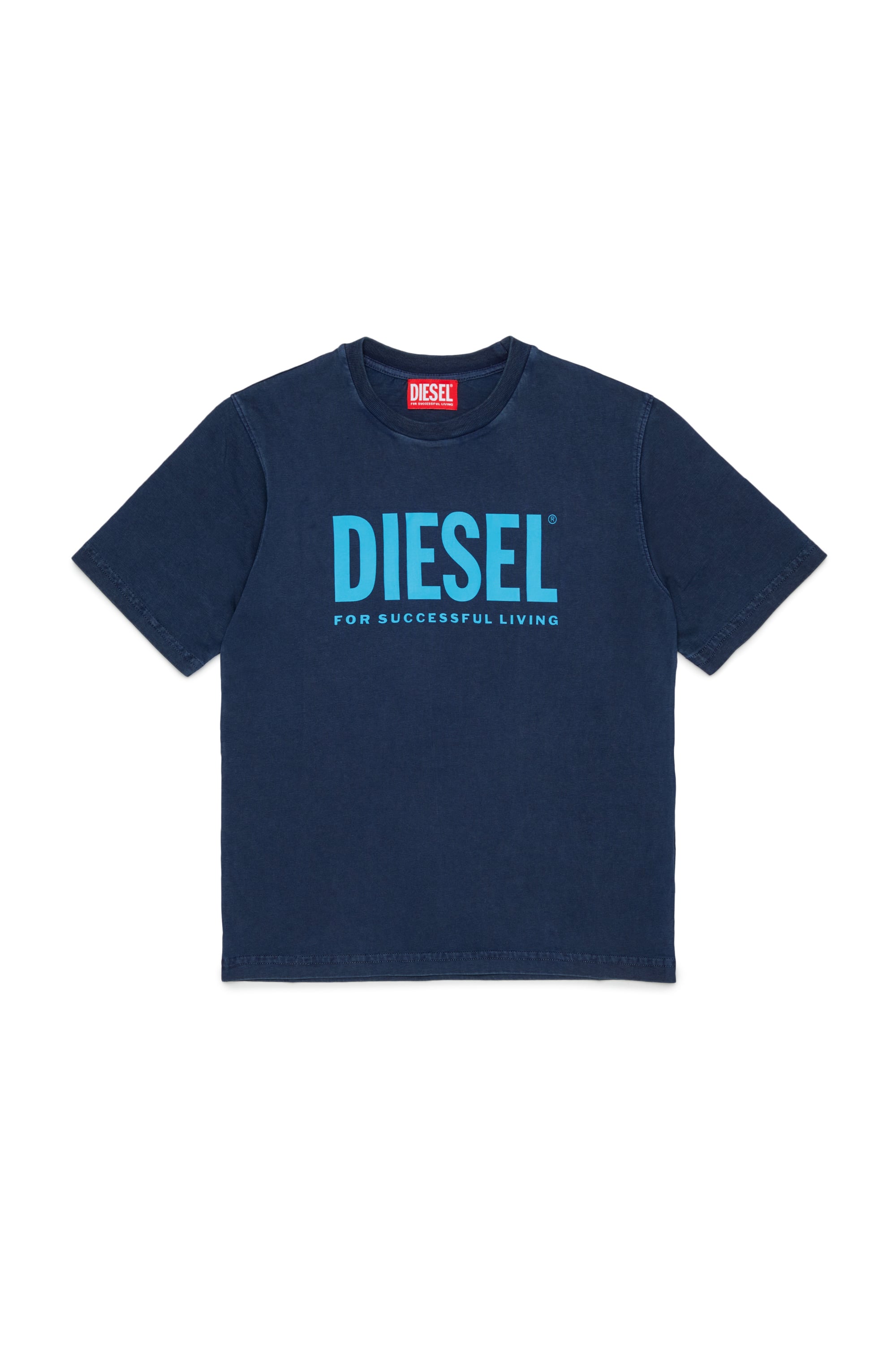 Diesel - TISEL OVER, Camiseta de algod&oacute;n con maxi logo estampado Hombre in Azul marino - 1