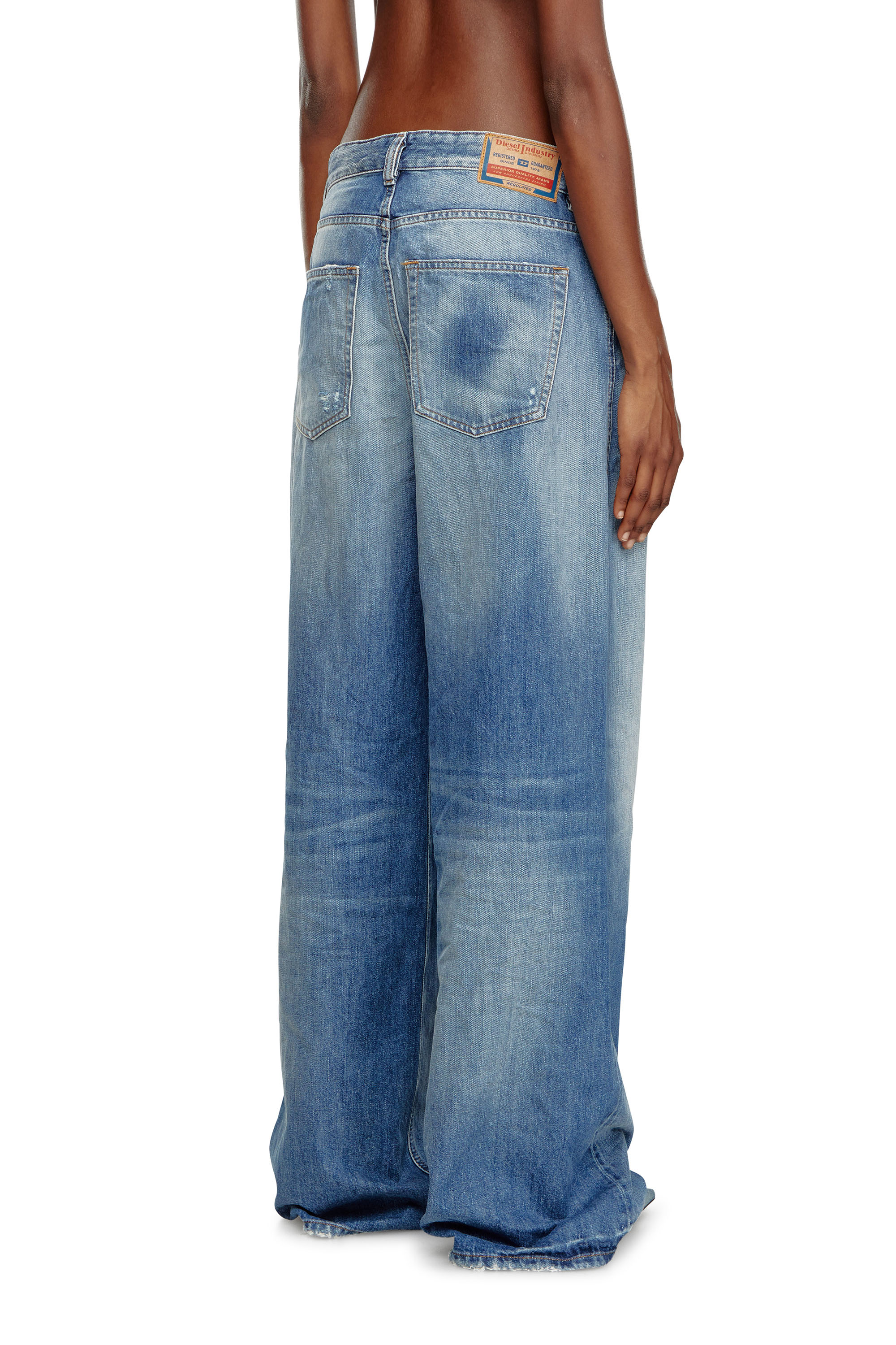 Diesel - Mujer Straight Jeans 1996 D-Sire 09J86, Azul medio - Image 3