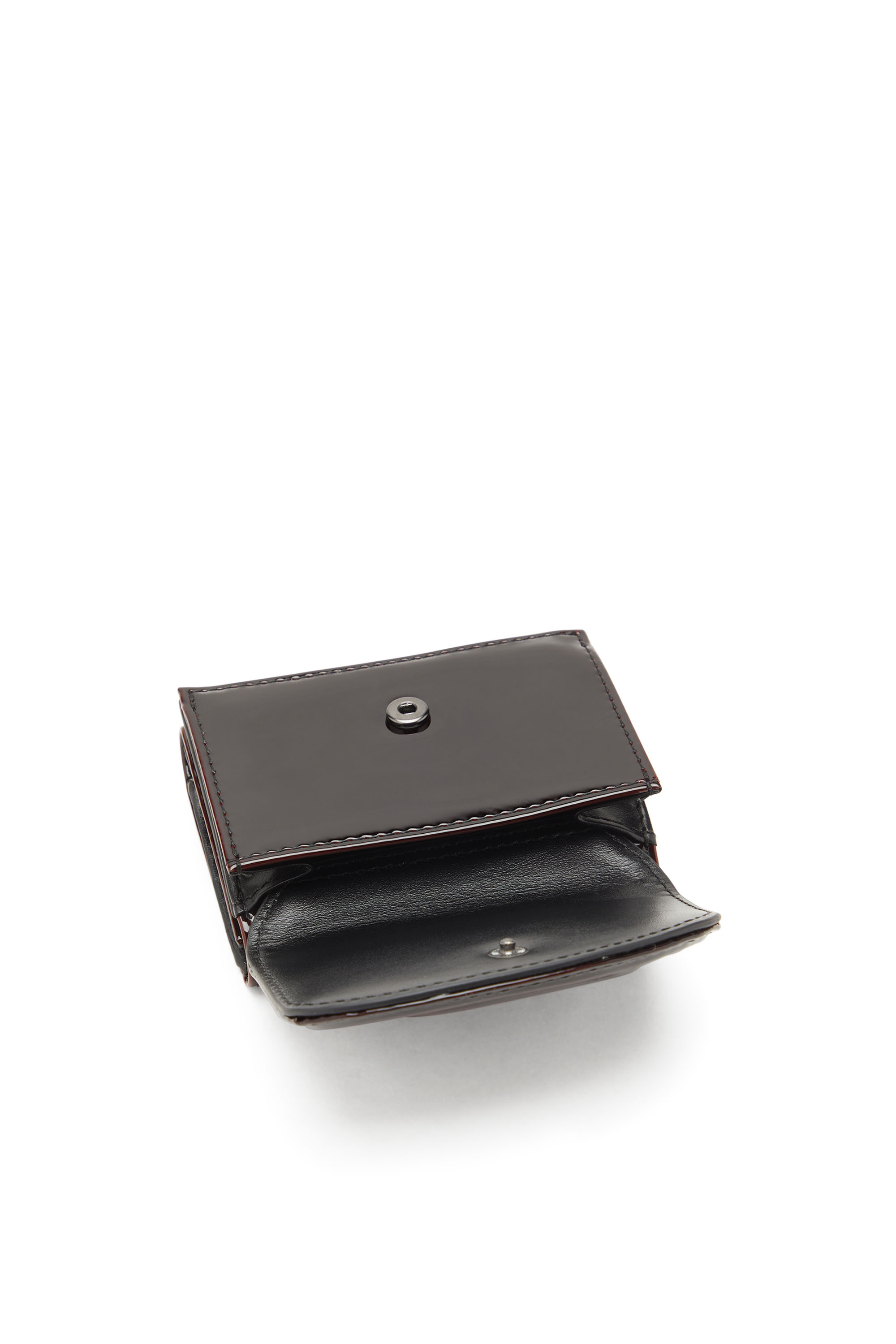 Diesel - 1DR  TRI FOLD COIN XS II, Cartera que se pliega en tres de poliuretano líquido Mujer in Rojo - 4