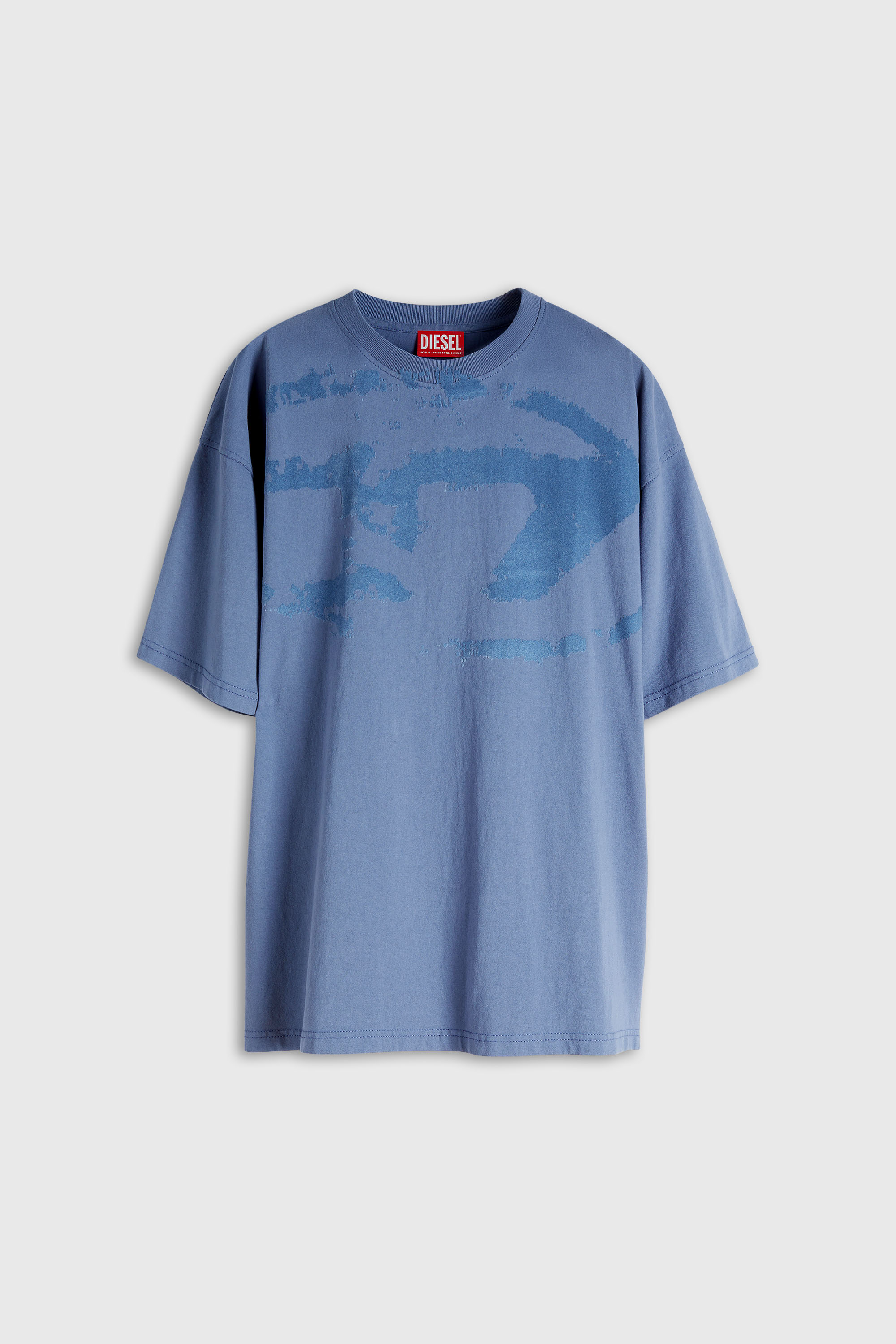 Diesel - T-BOXT-N14, Camiseta con logotipo desgastado en relieve Hombre in Azul marino - 2