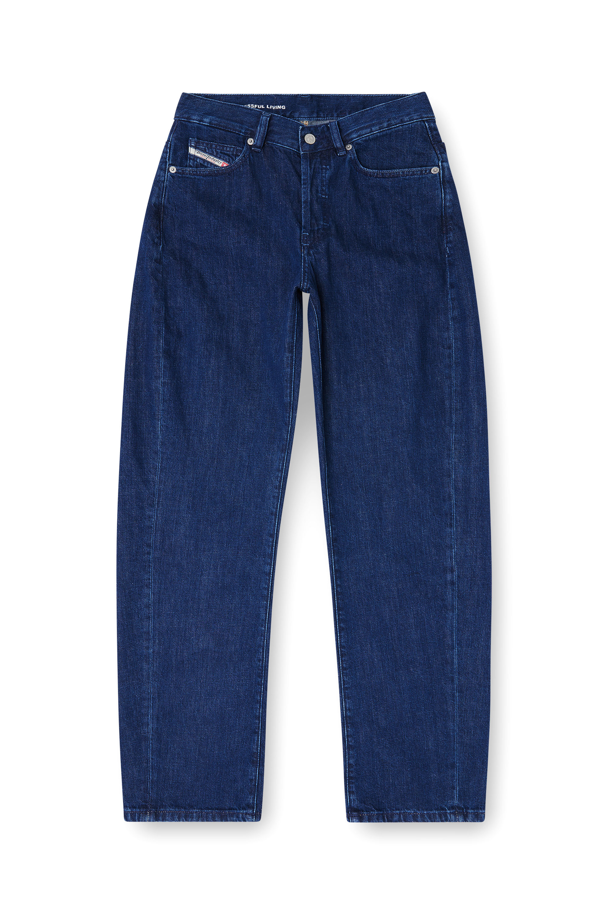 Diesel - Relaxed Jeans 1974 D-Ellz 0DBDX Mujer, Azul Oscuro - 4