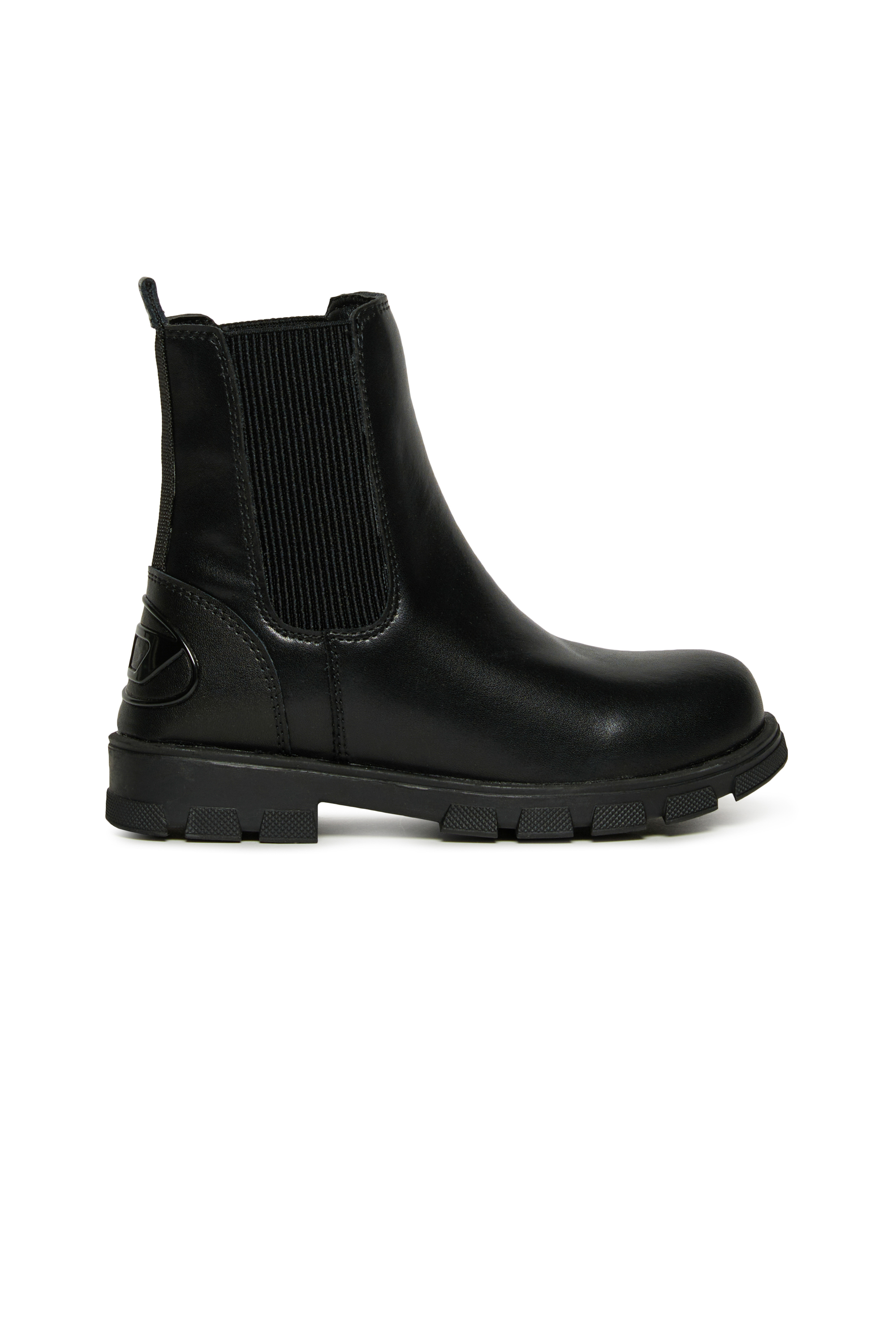 Diesel - D-HAMMER AK ELASTIC, D-Hammer Botas de cuero Unisex in Negro - 1