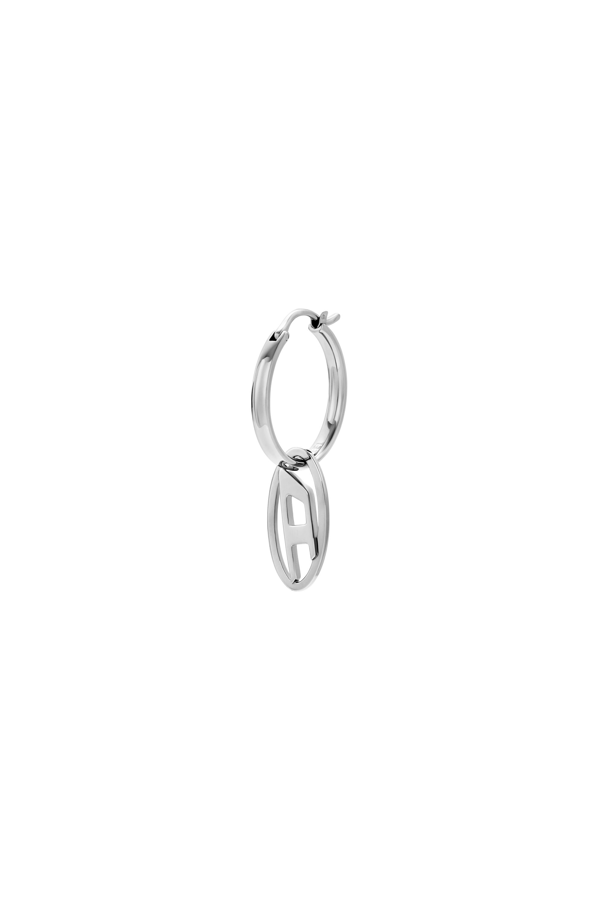Diesel - DX1601040, Pendiente de aro de acero inoxidable Unisex in Plateado - 1