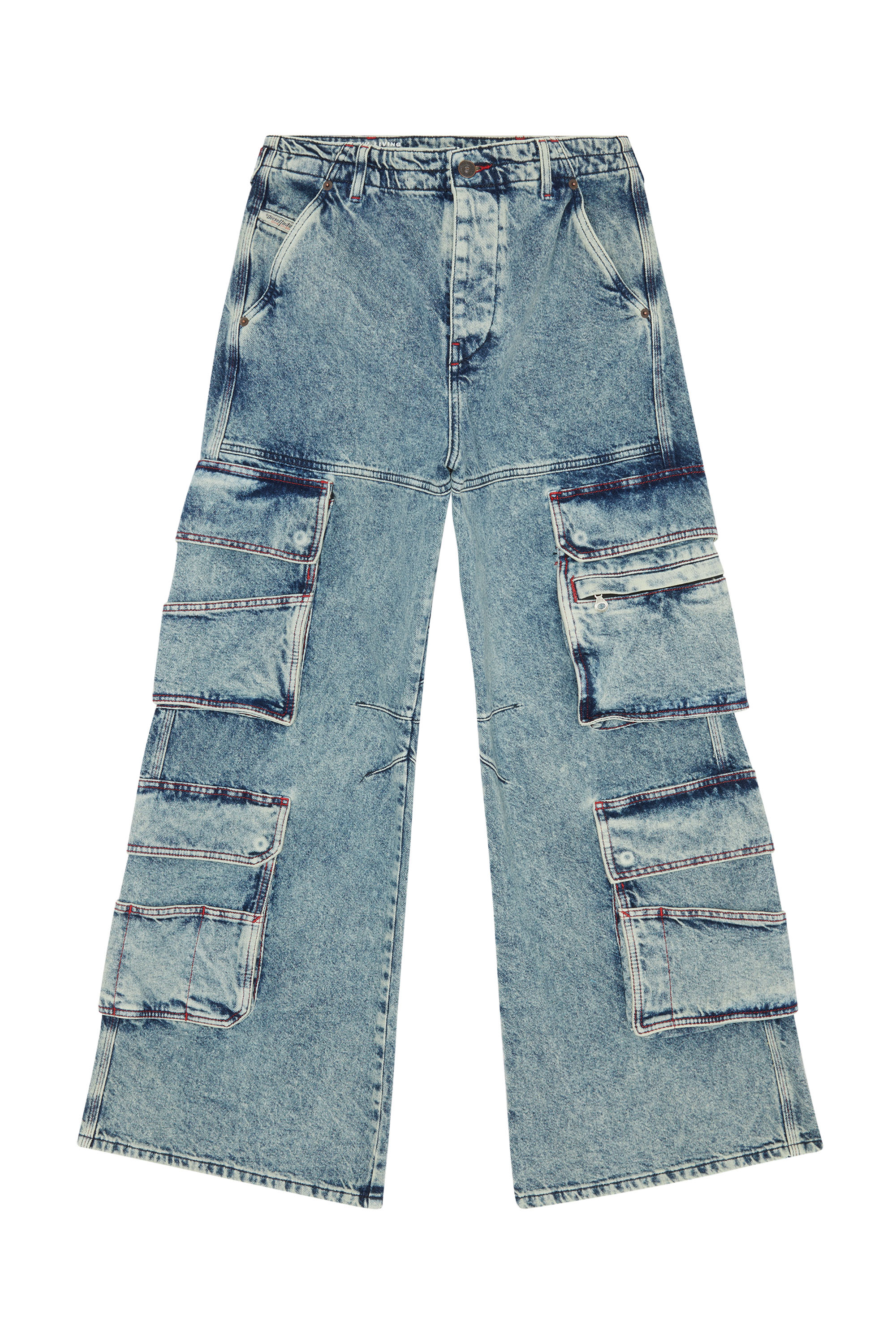 Diesel - D-Sire 0EMAN Straight Jeans, Azul medio - Image 3