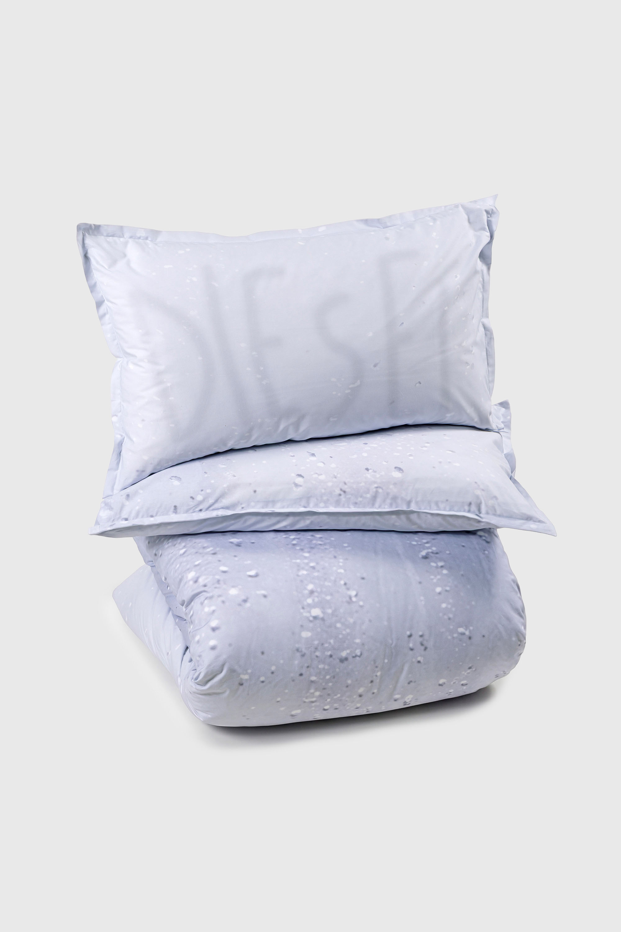 Diesel - 1018097  WET PERCALE DUVET COVER SET, Juego de funda n&oacute;rdica de percal para cama queen size Unisex in Gris - 2